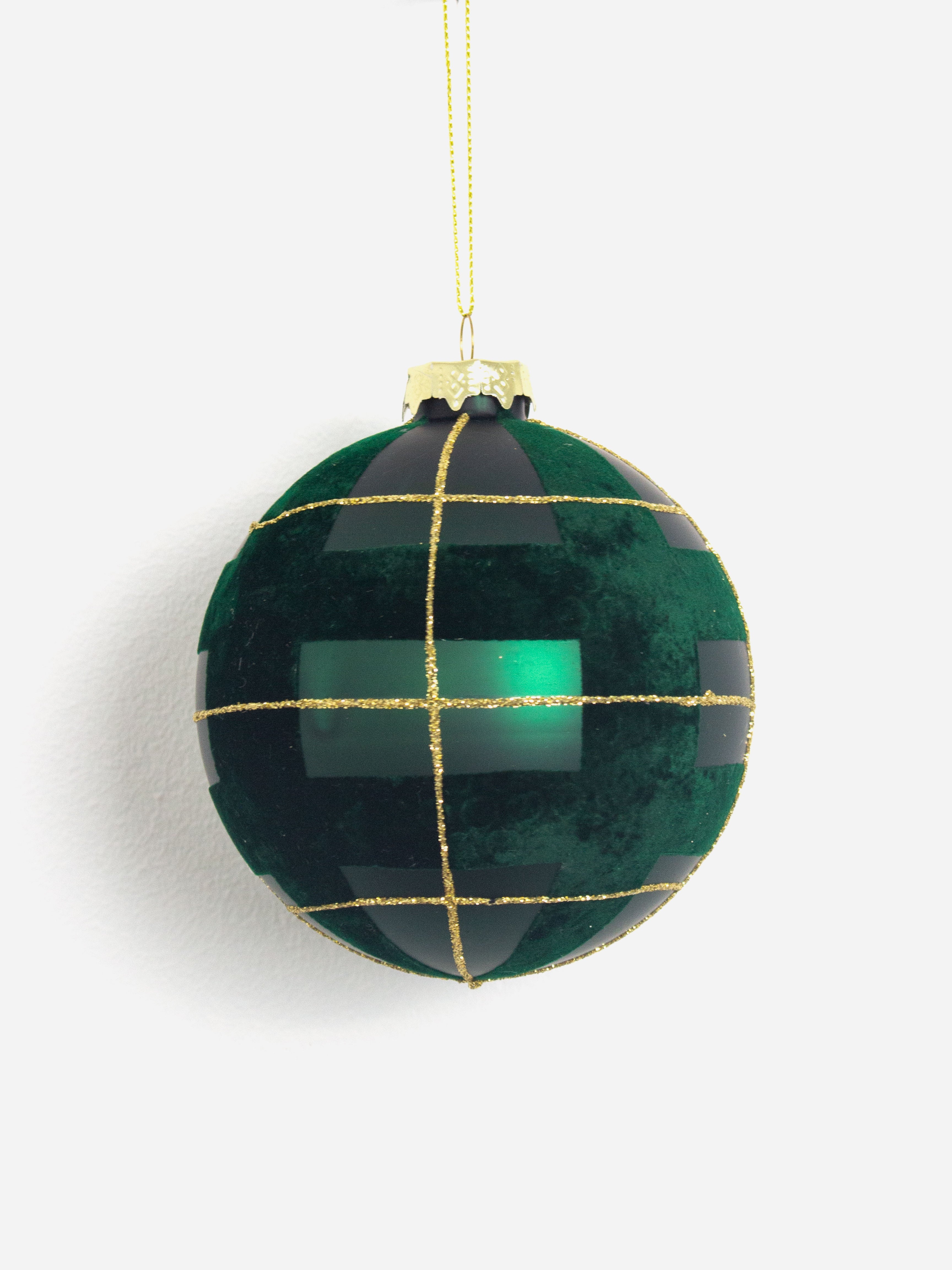 Highland Green Glass Bauble