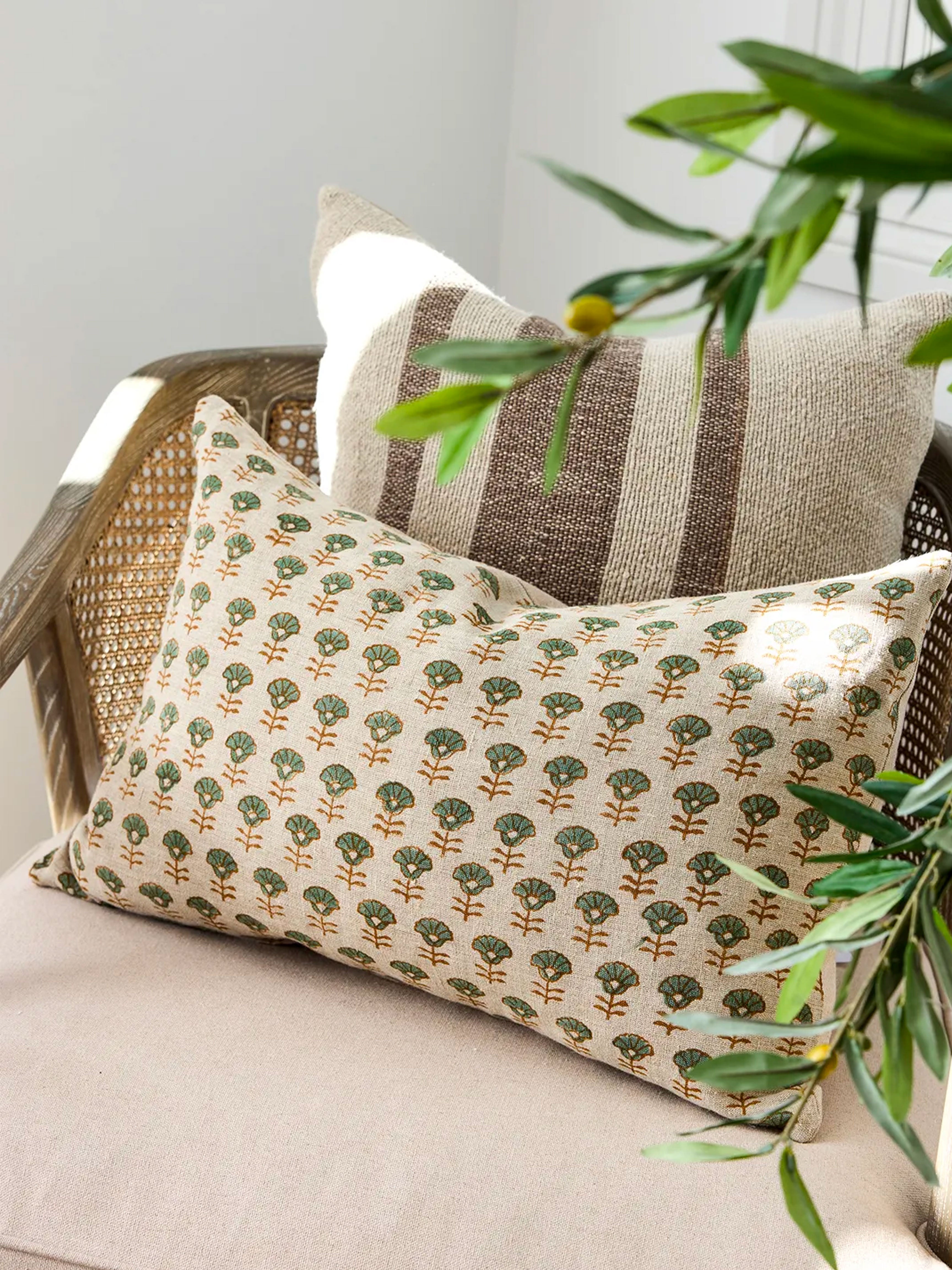 Iyla Handblocked Cushion Cover