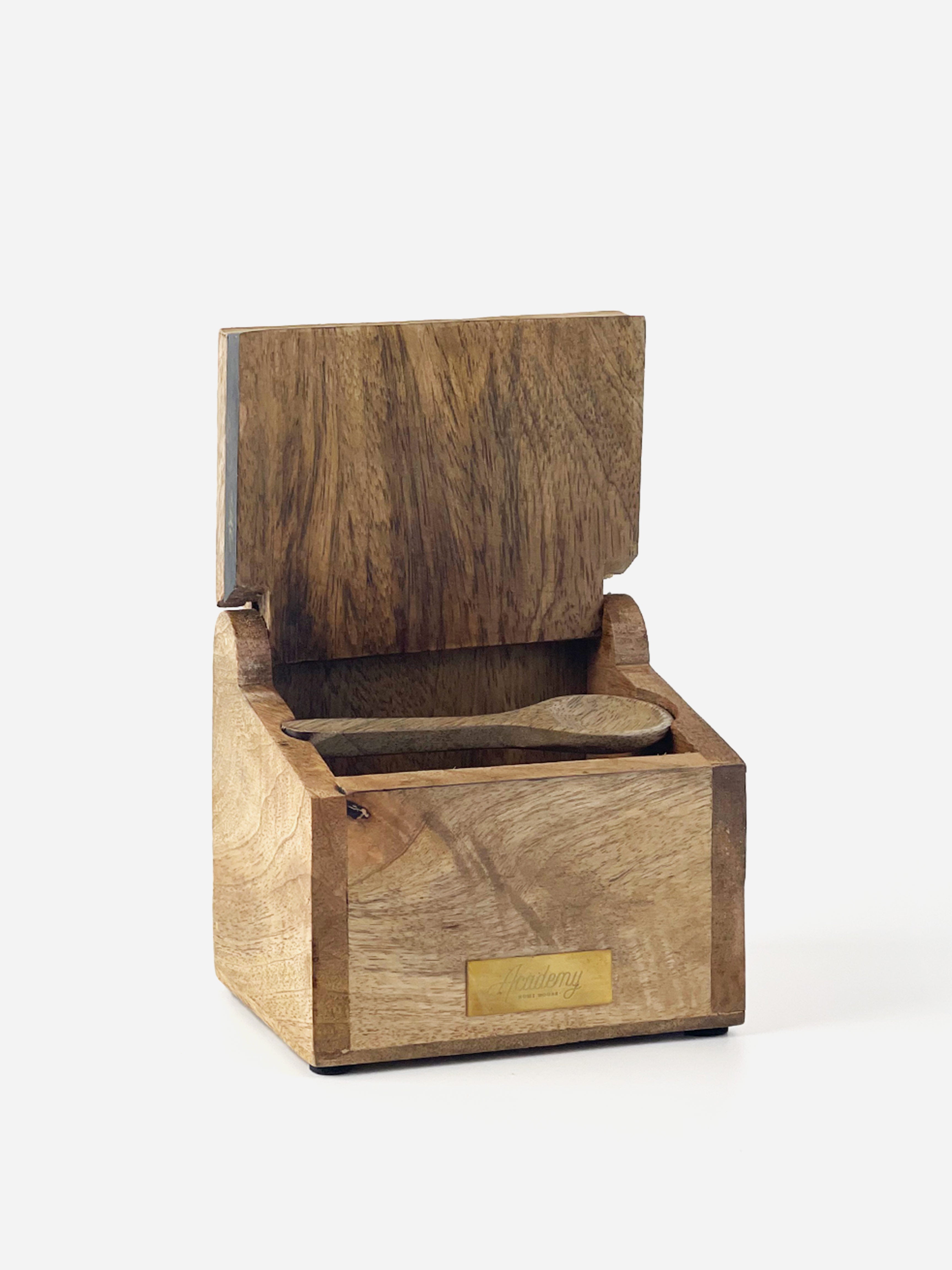 James Salt Box with Spoon