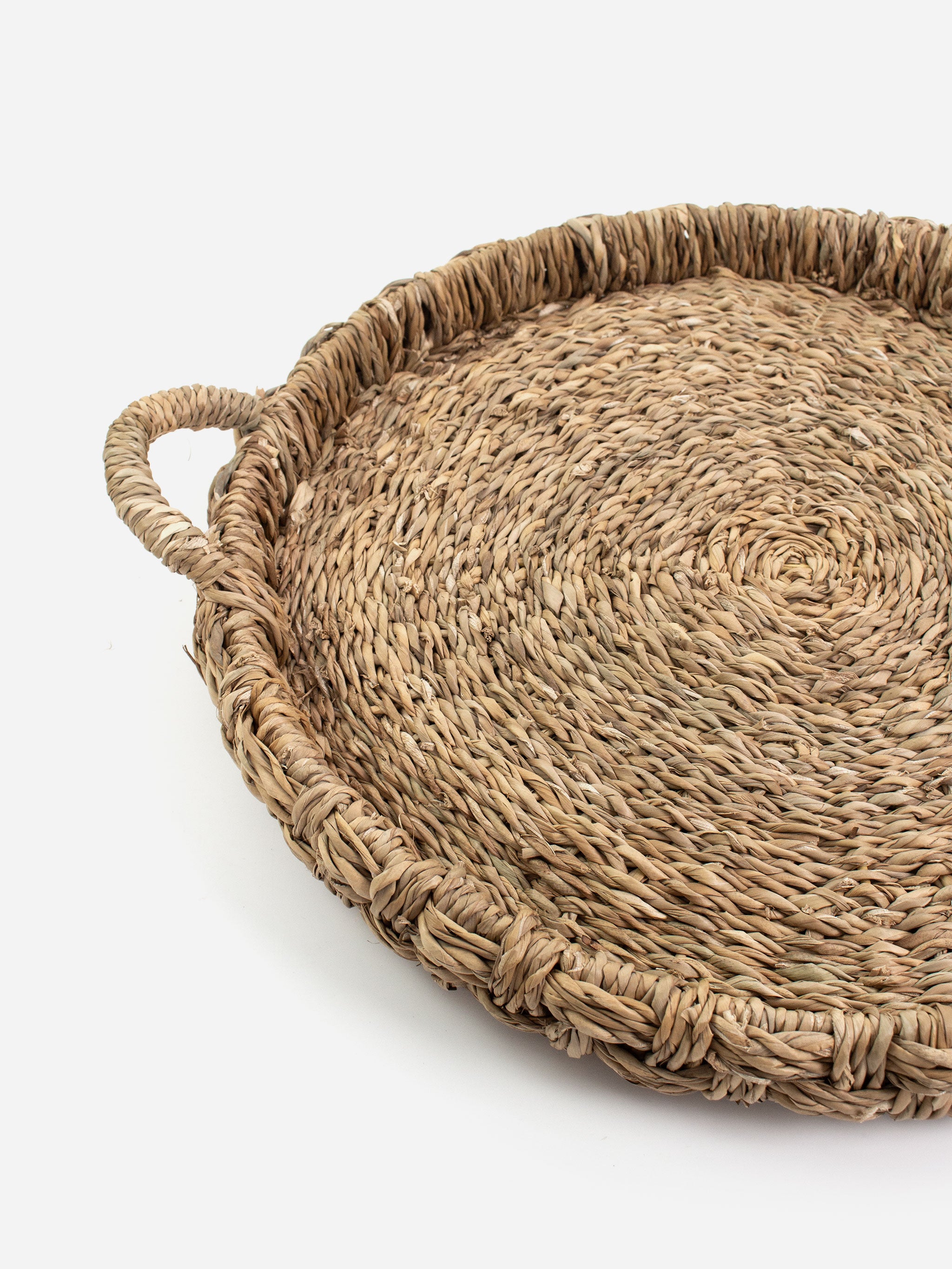 Juniper Seagrass Round Tray