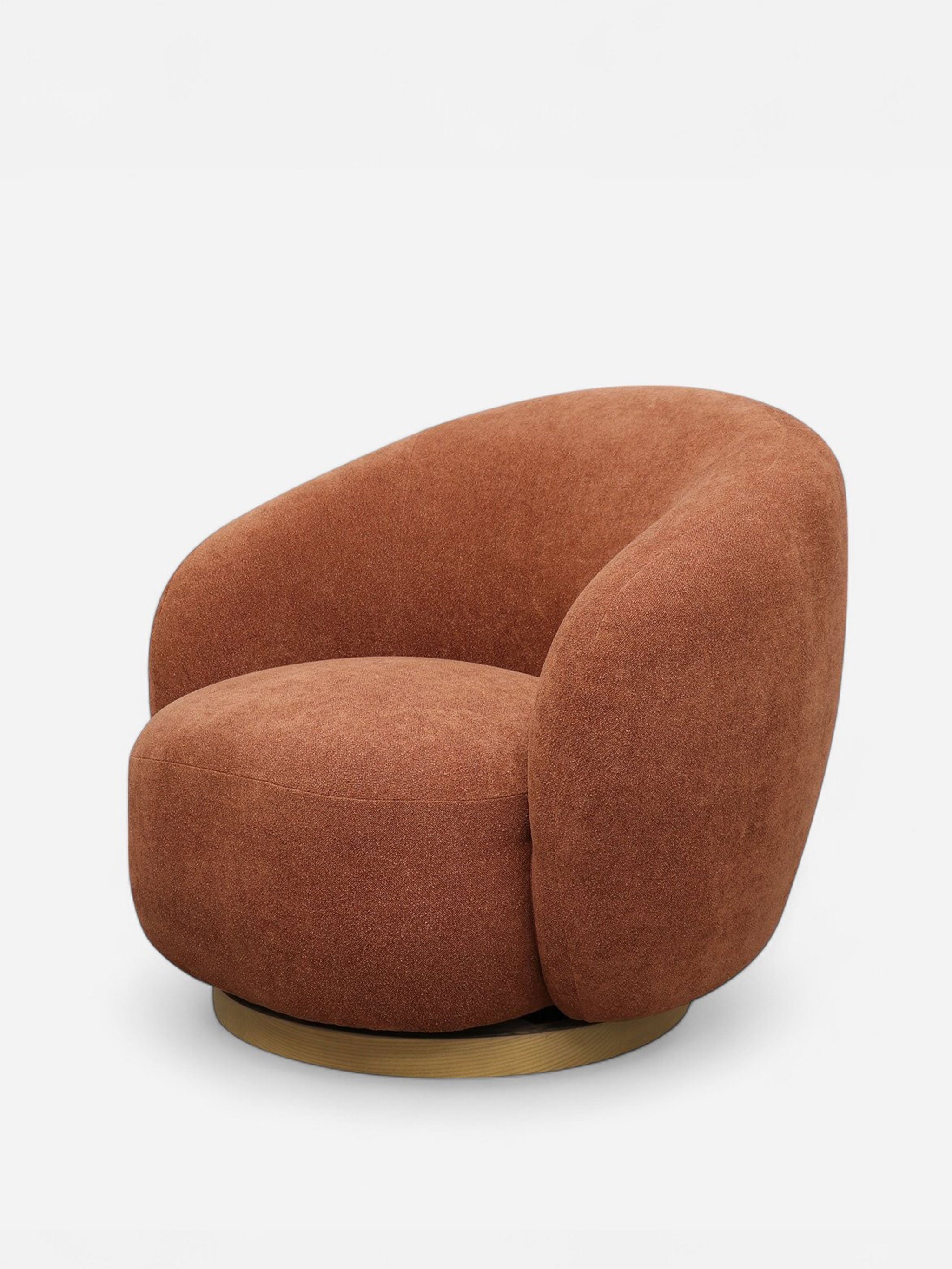 Lincoln Swivel Chair | Rust