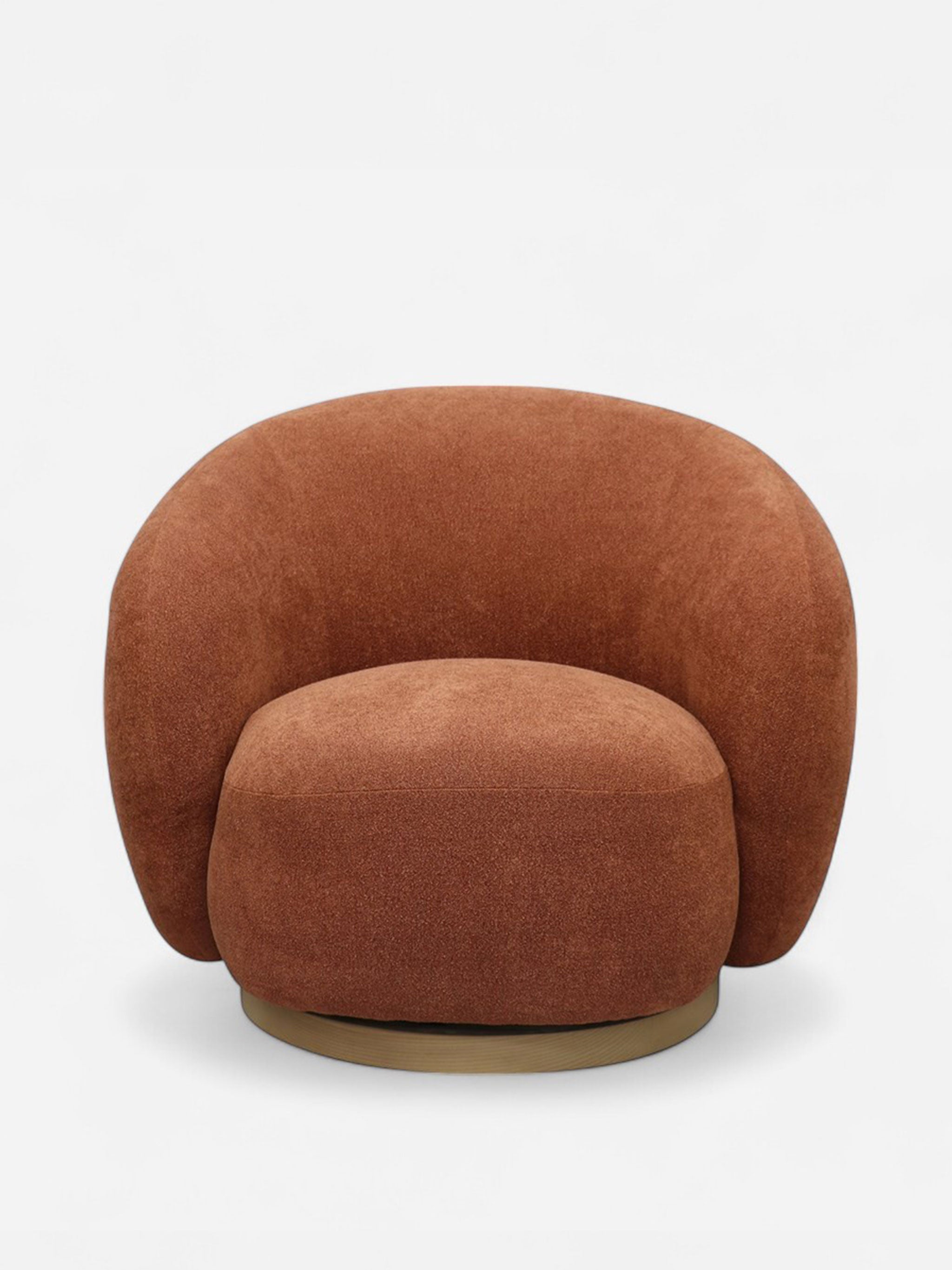 Lincoln Swivel Chair | Rust
