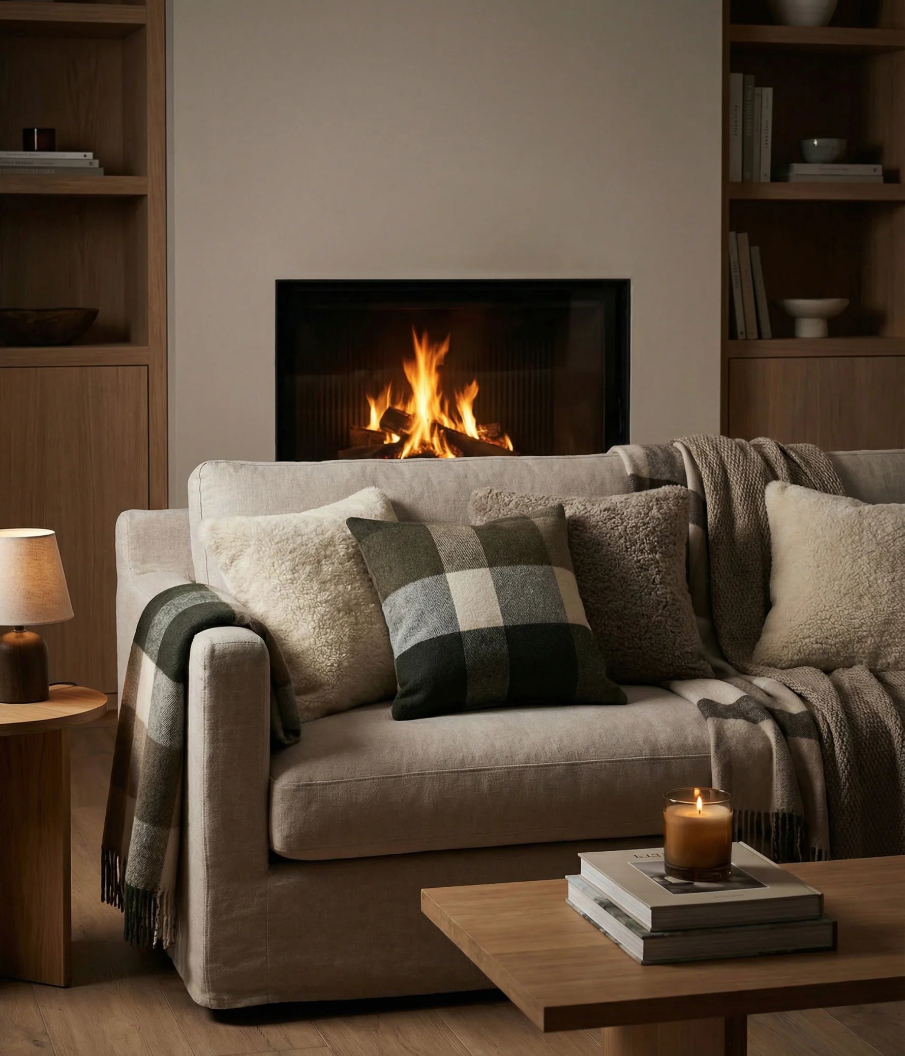 Lodge Lambswool Cushion