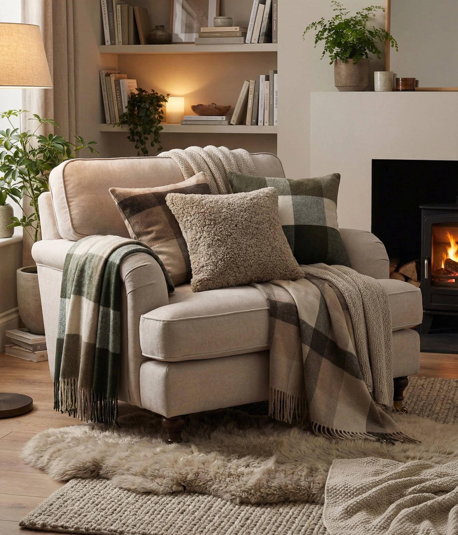 Lodge Lambswool Cushion