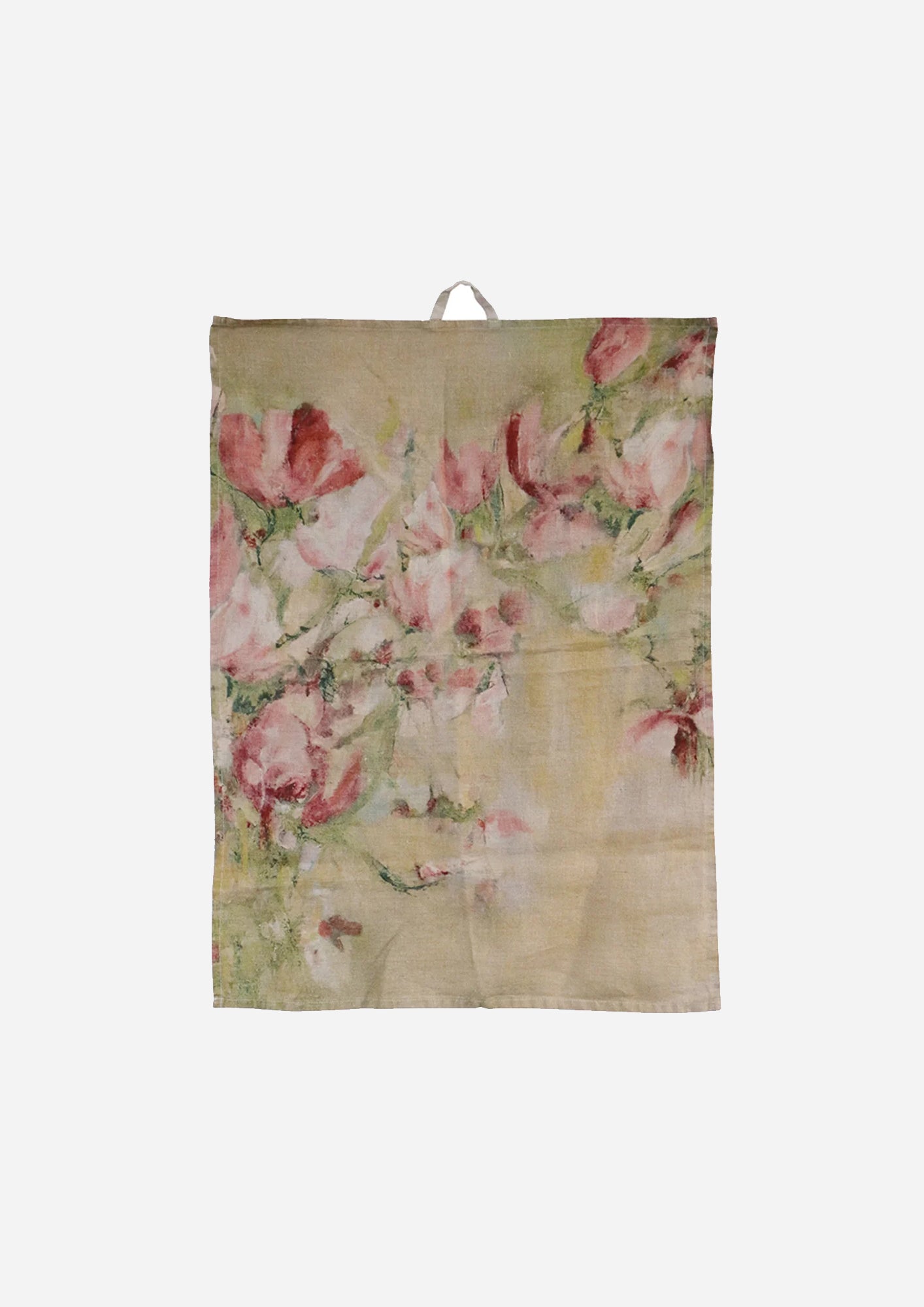 Magnolia Limone Linen Tea Towel