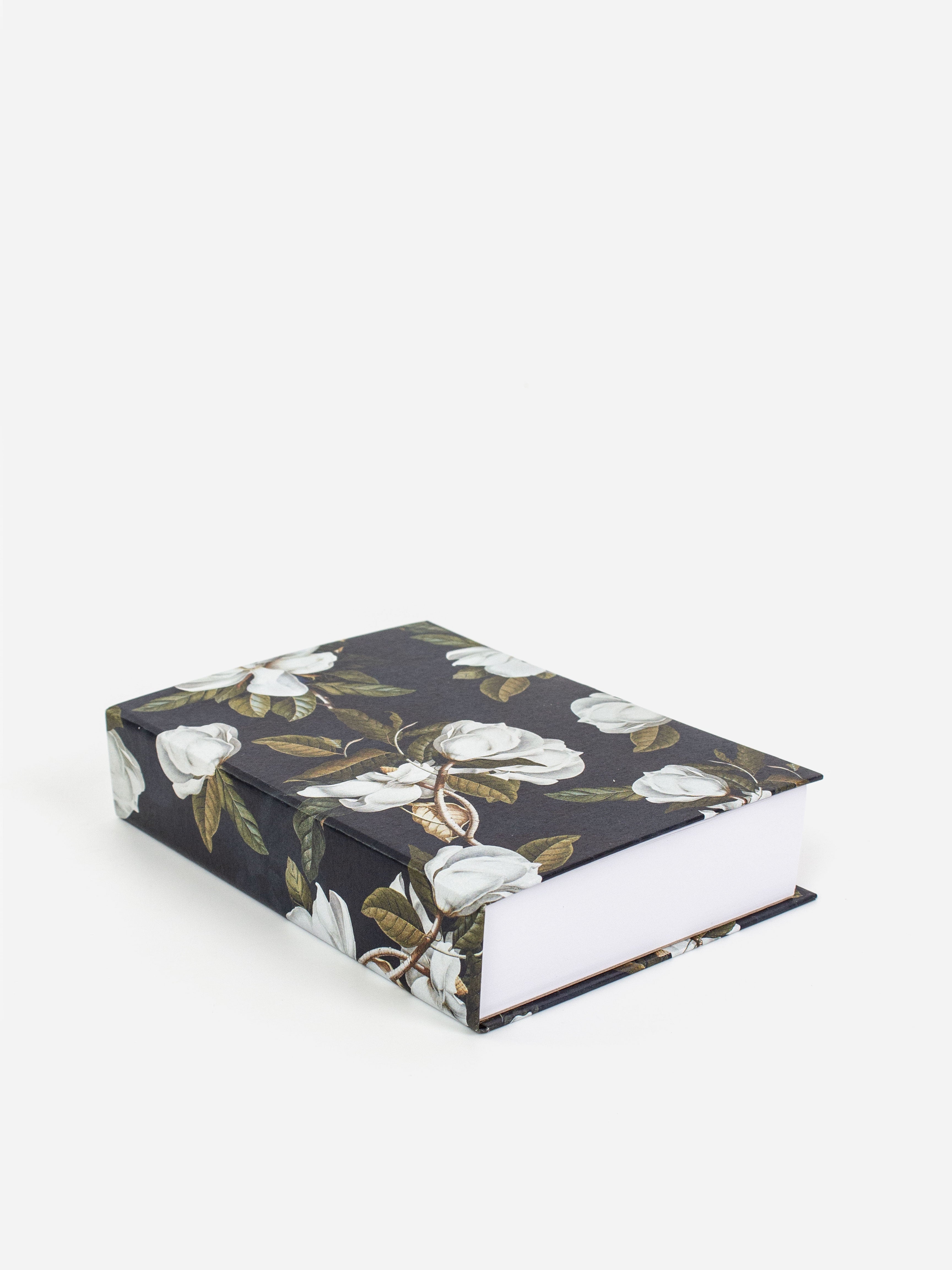 Magnolias Black Jotter Pad