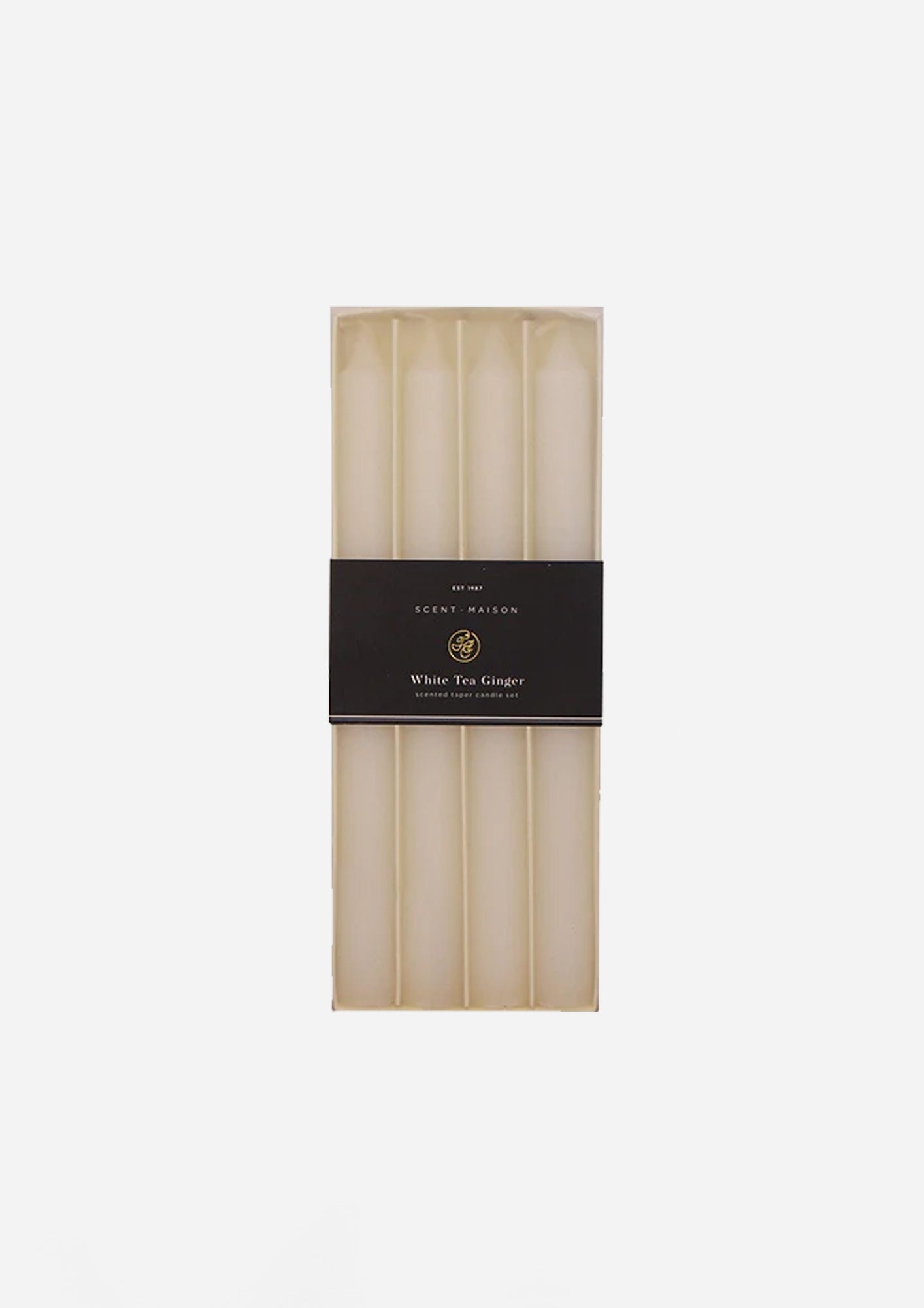 Maison Taper Candle Set | White Tea Ginger