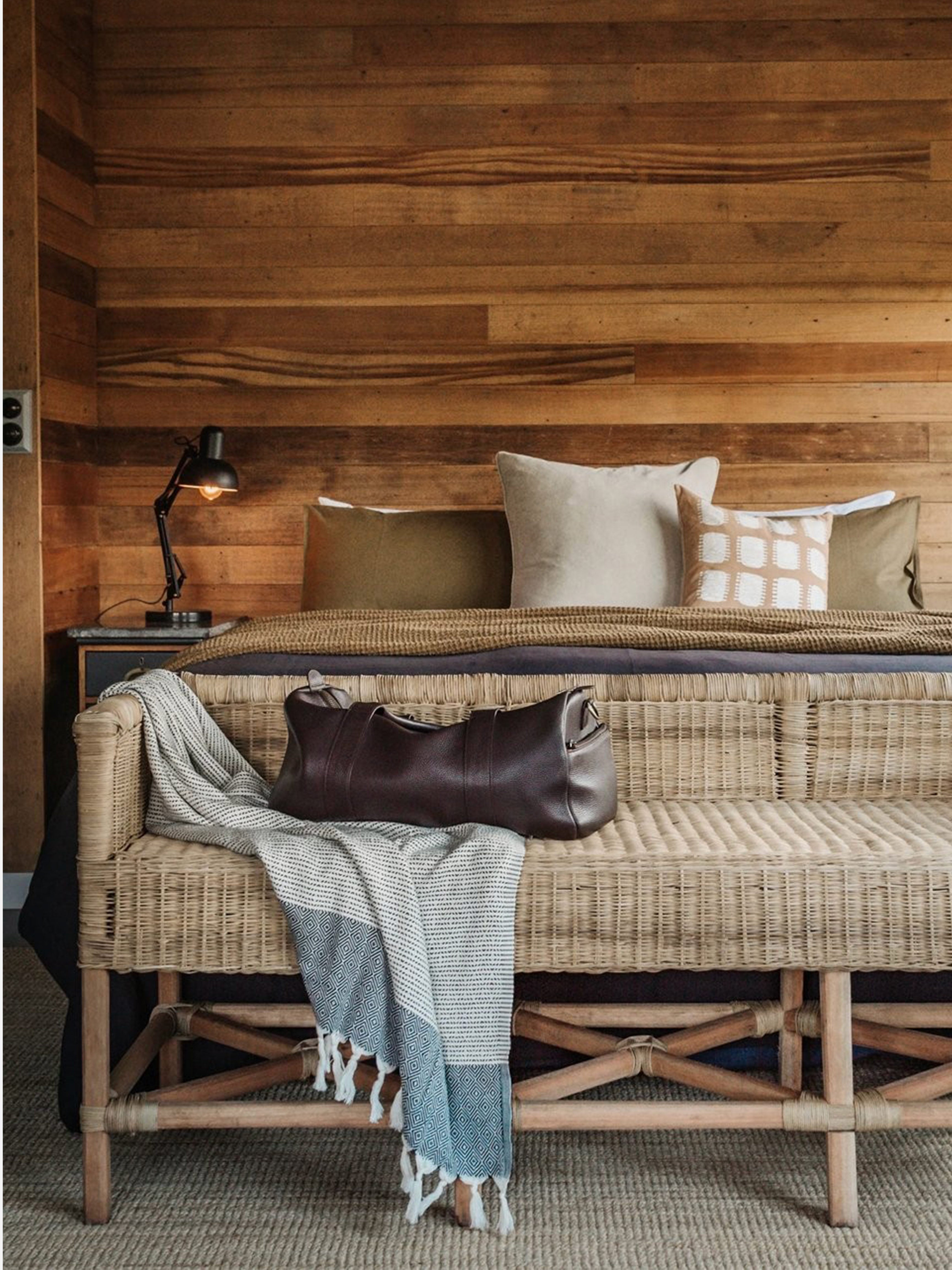 Malawi Cane Balcony Bench