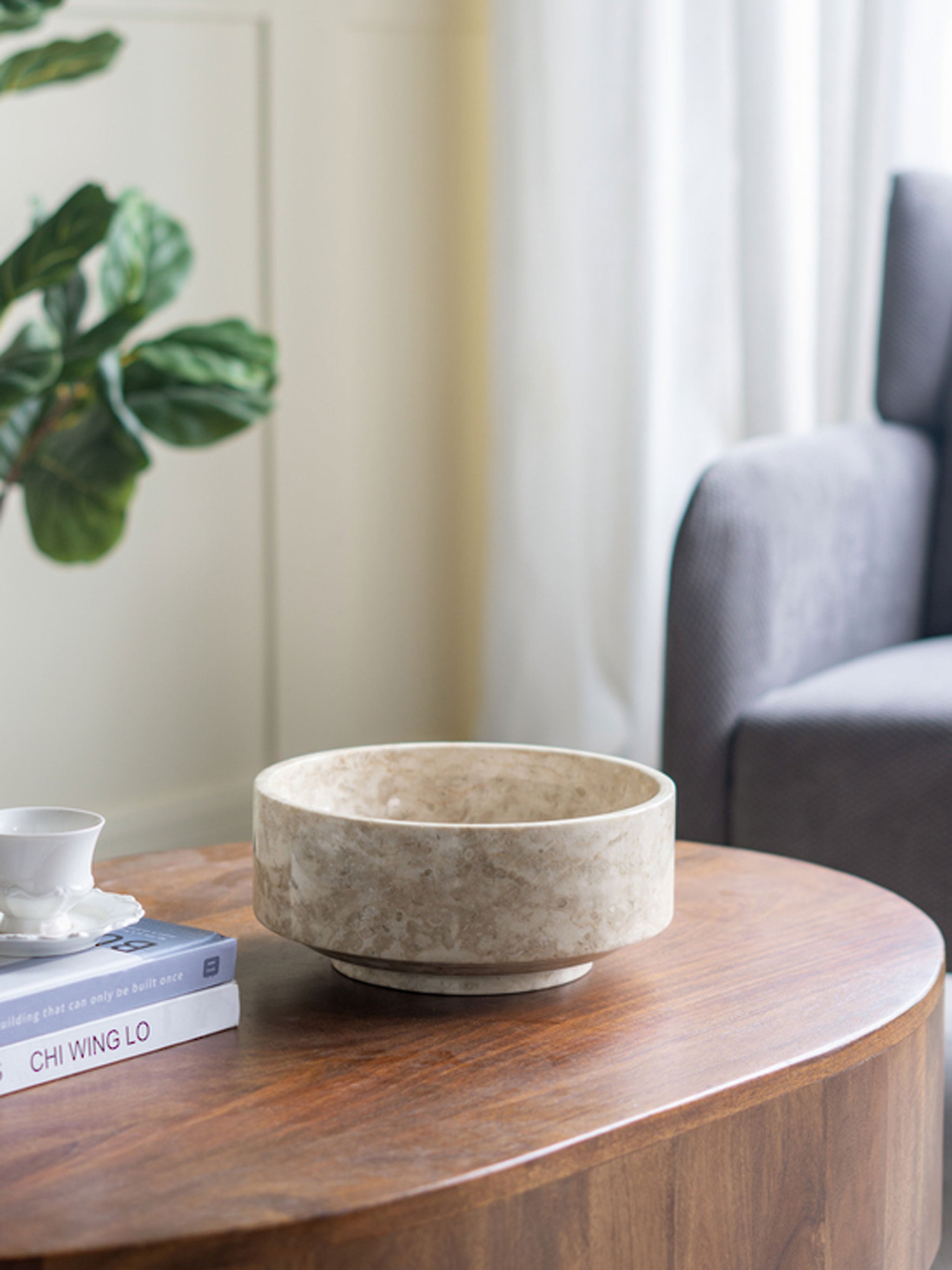 Marble Bowl with Foot