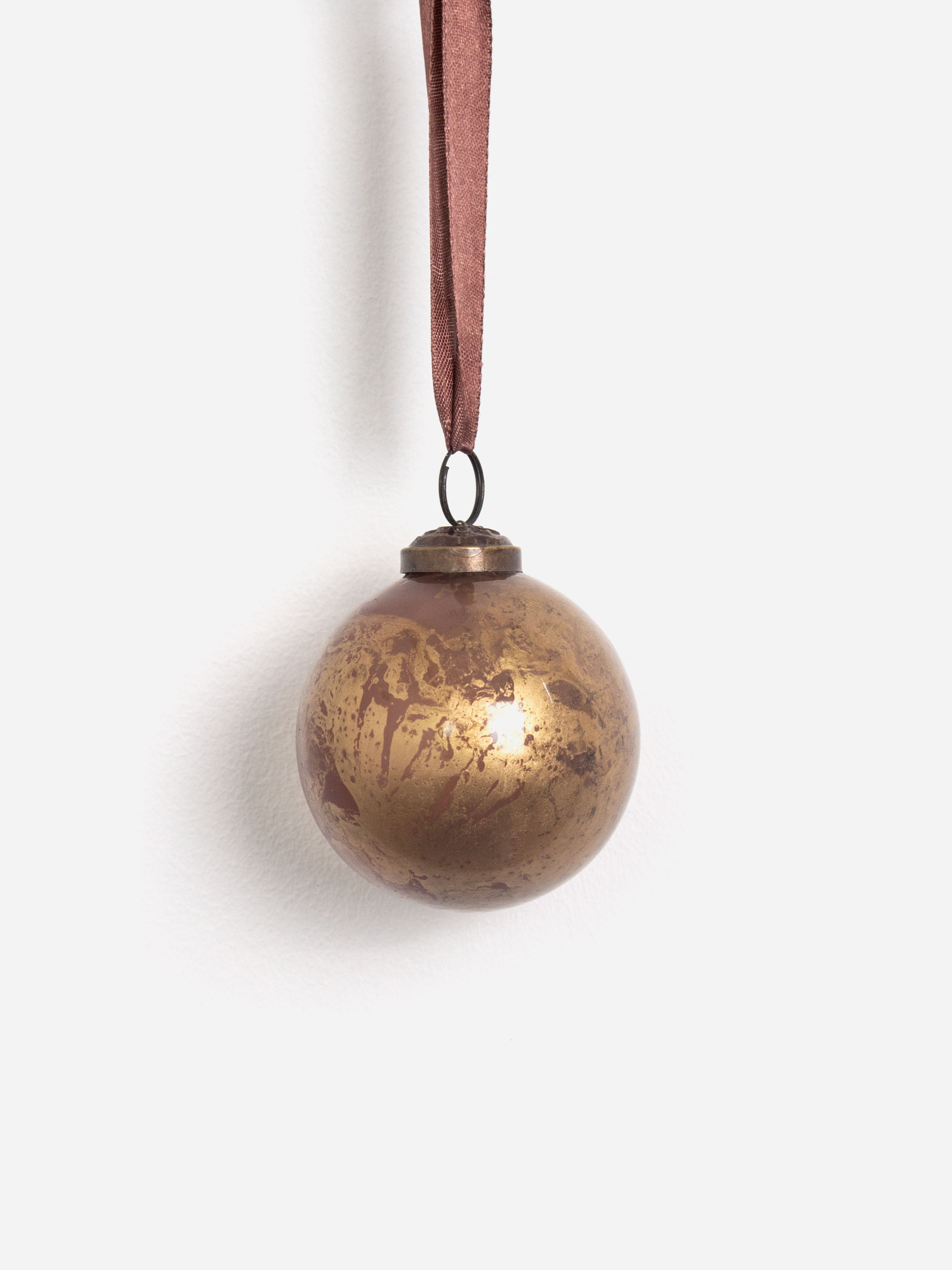 Marbleized Bauble Bronze Gold