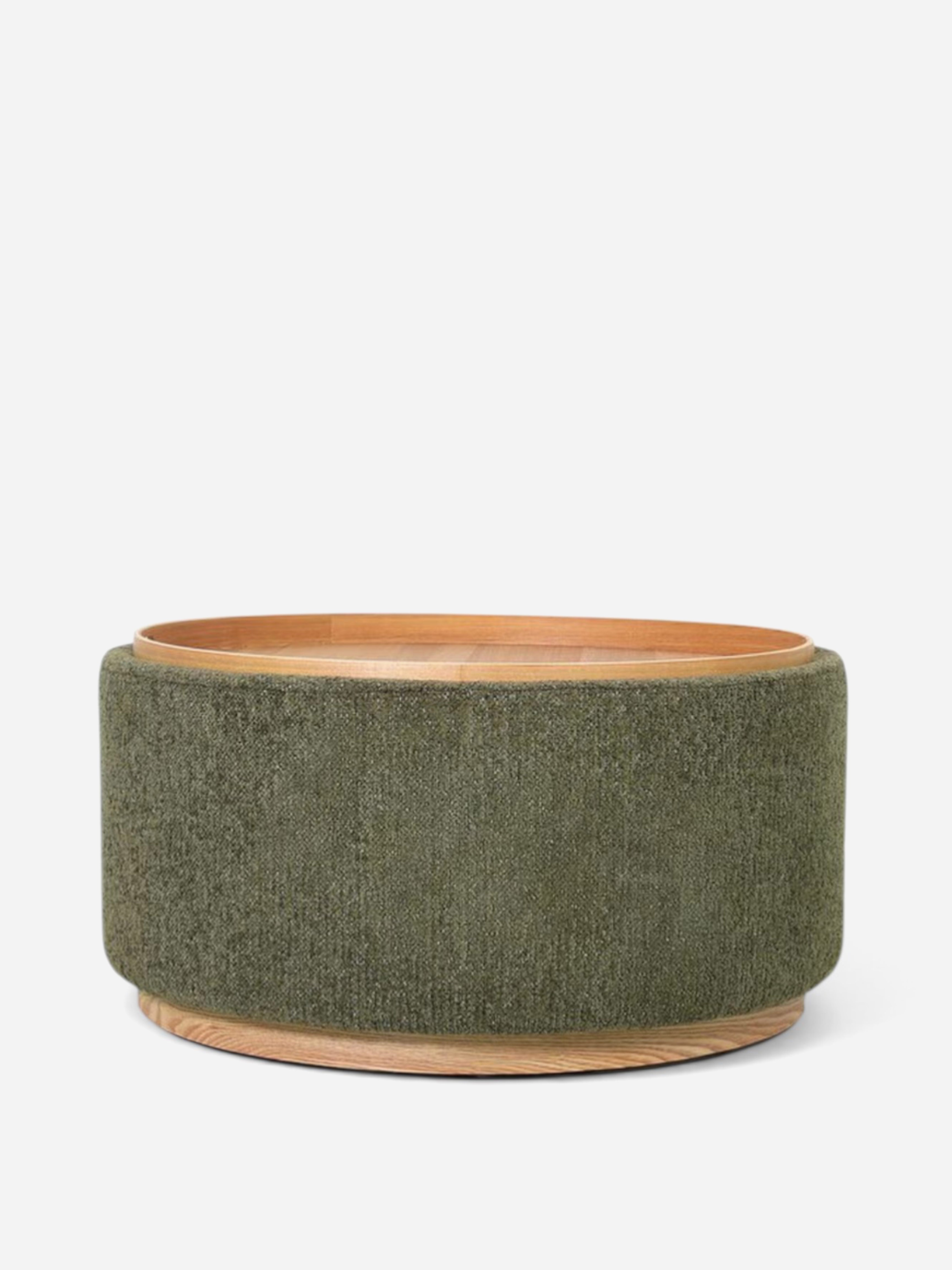 Miami Moss Green Tray Ottoman