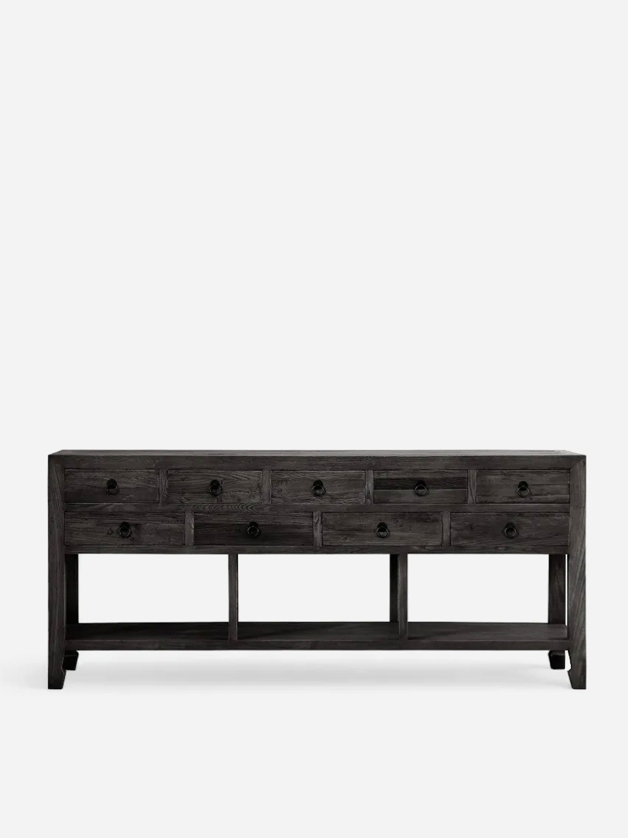 Miguel 9 Drawer Sideboard - Black
