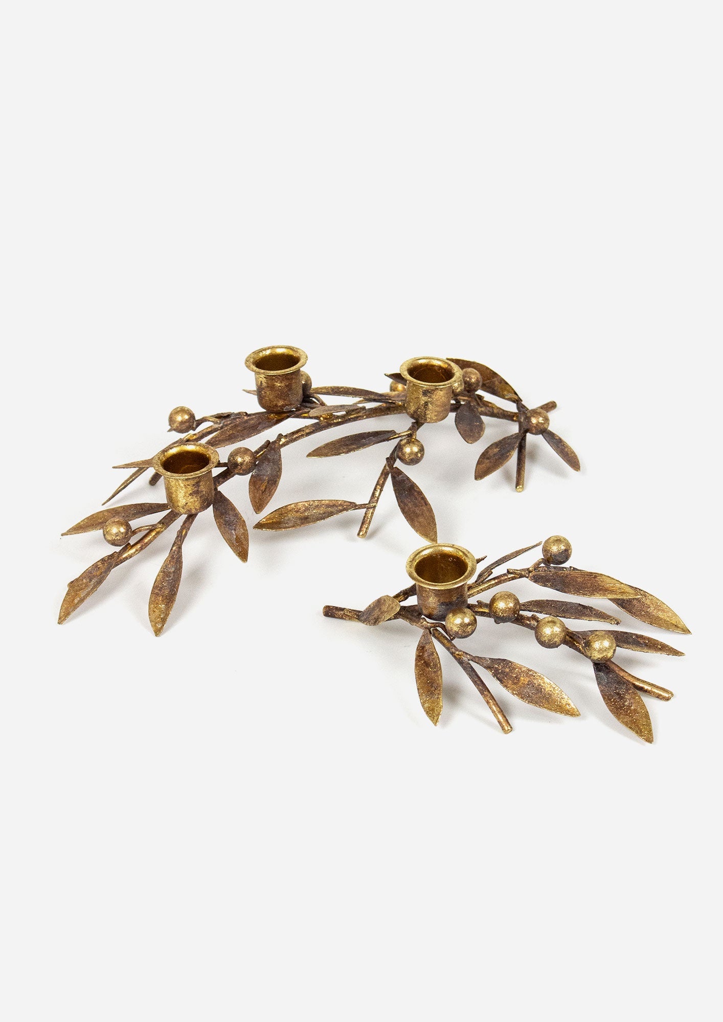 Mistletoe Iron Candleholder