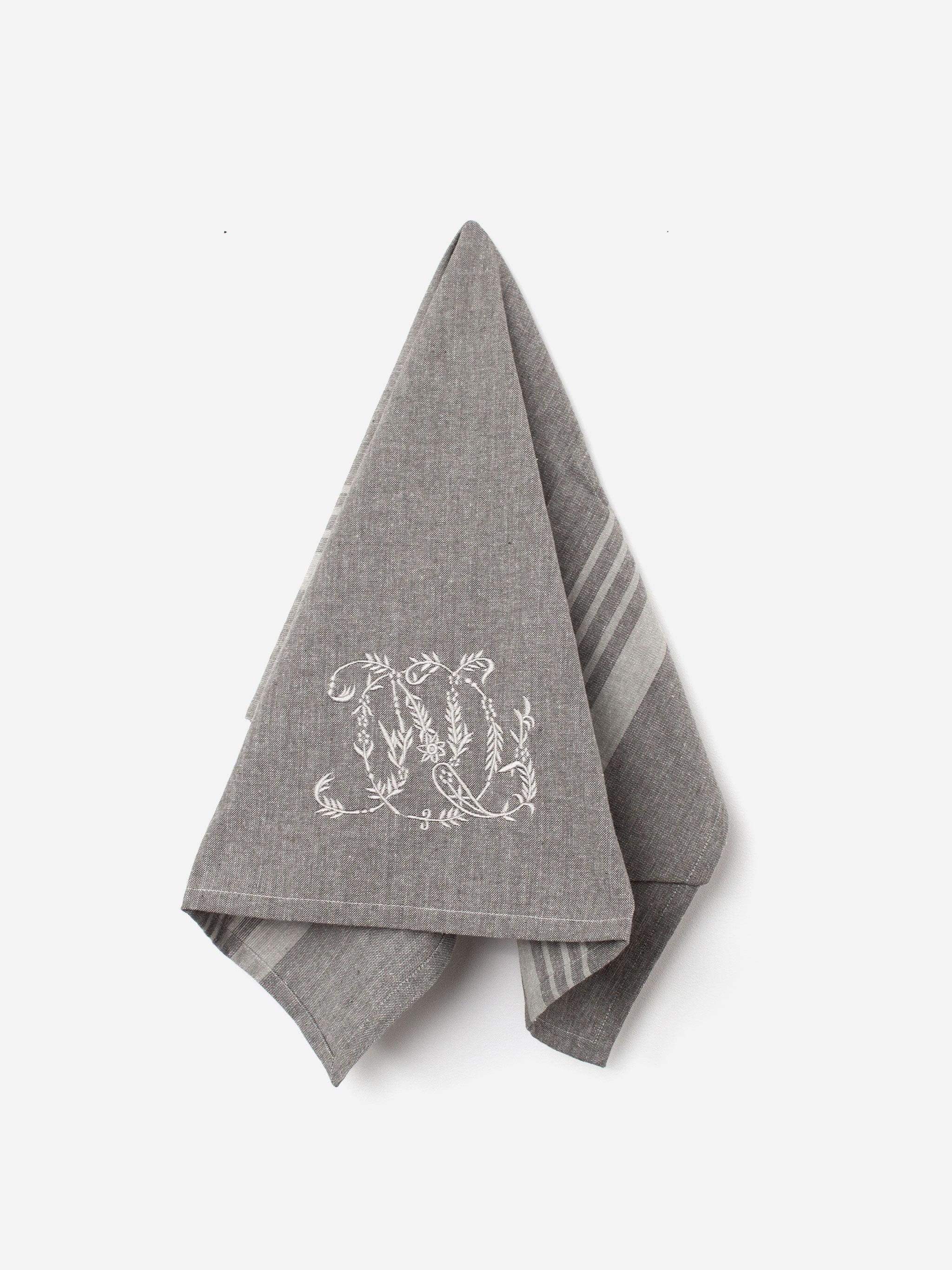 Monogram Tea Towel
