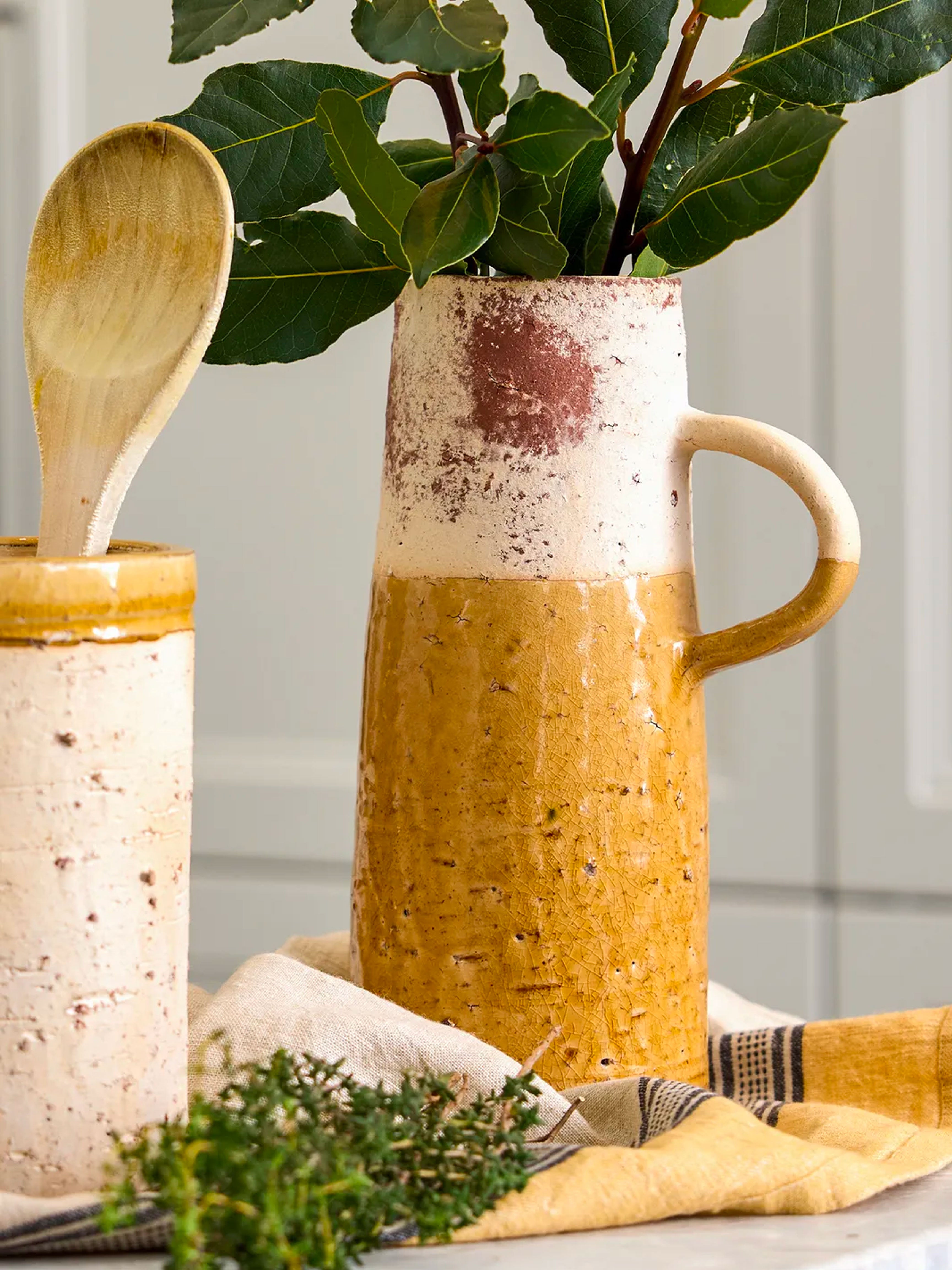 Monte Mustard Terracotta Jug