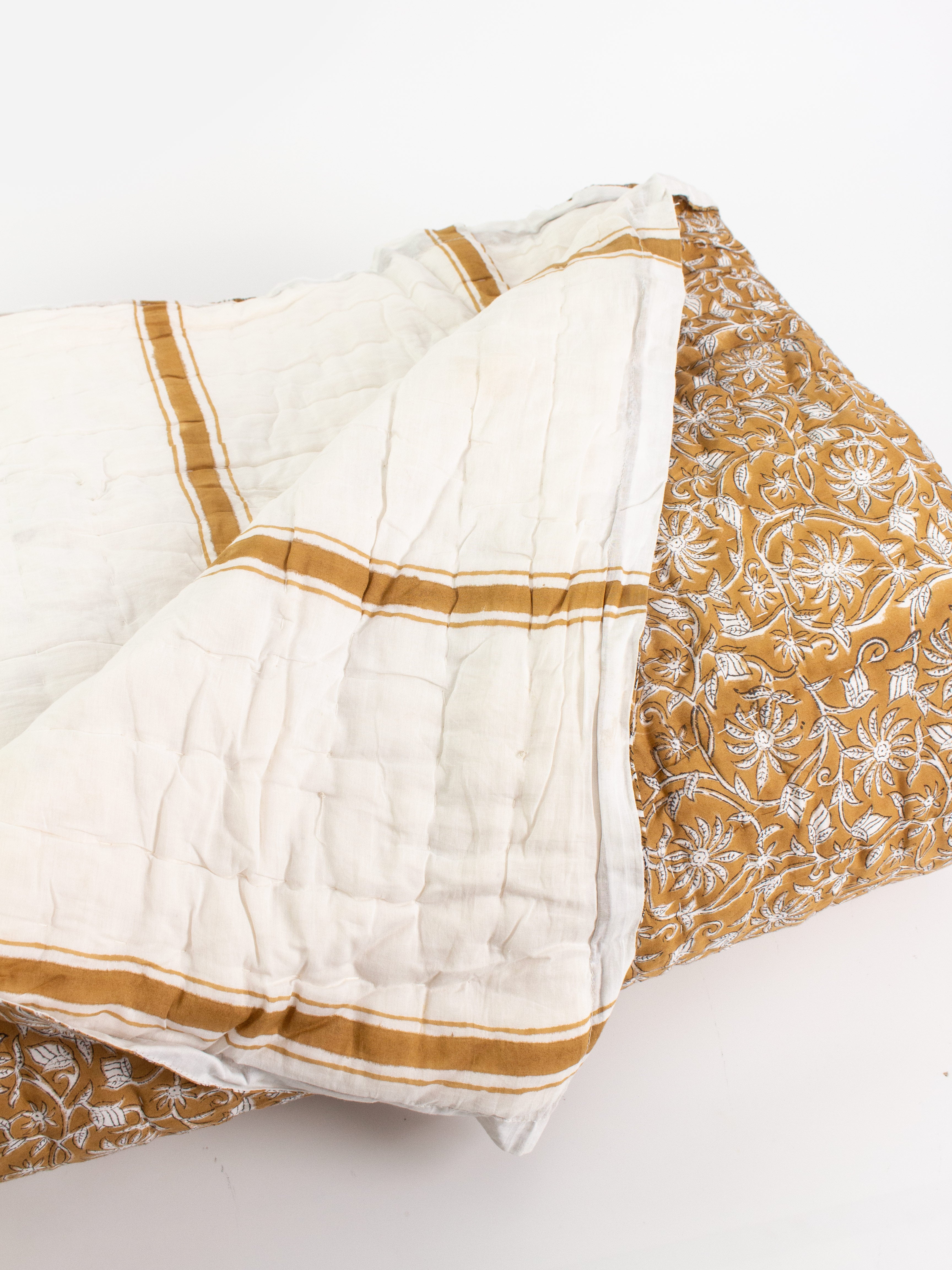 Mustard Stripe Quilt