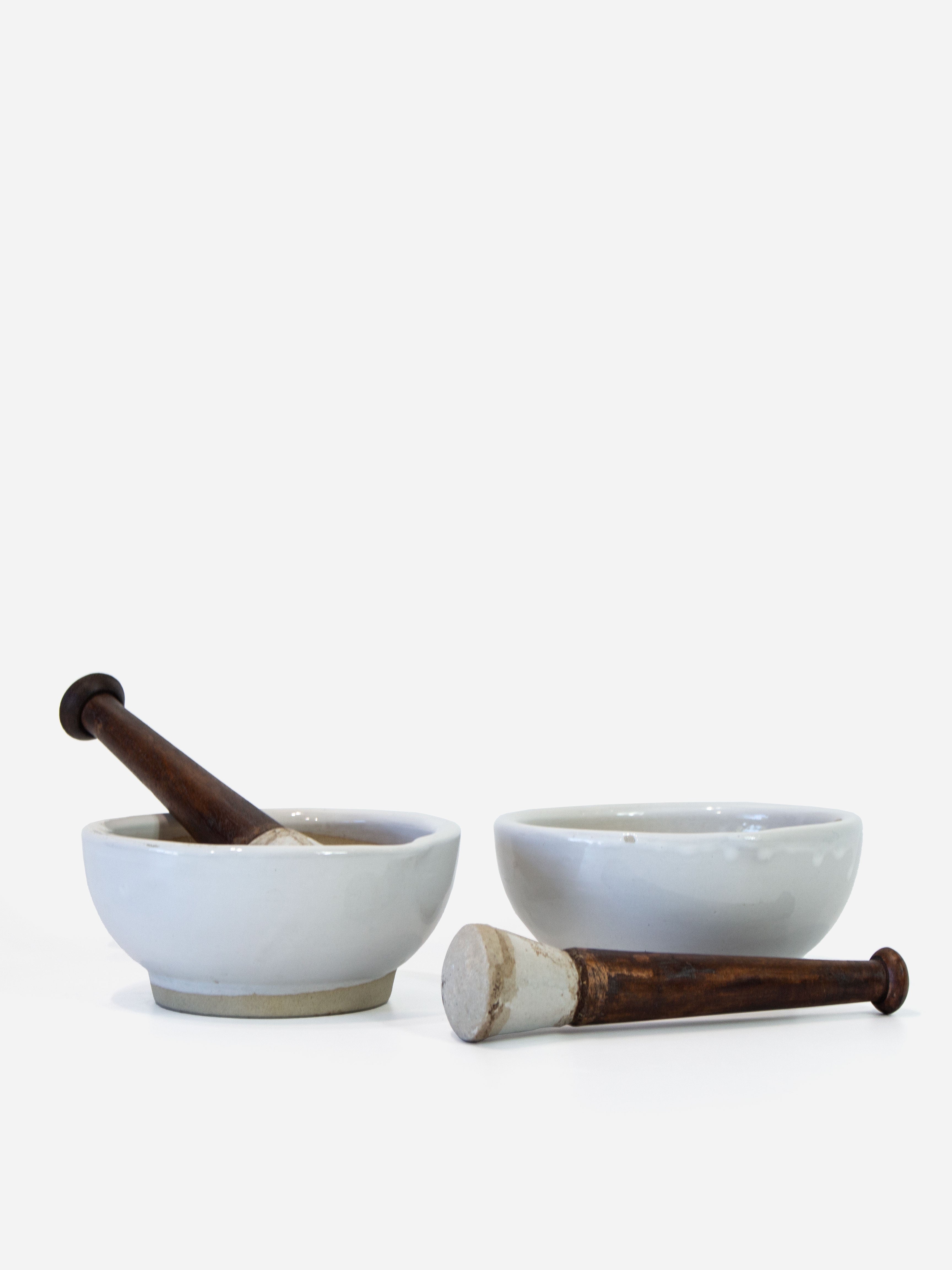 Original Small Ceramic Mortar & Pestle
