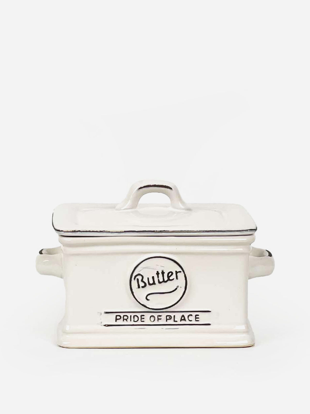 PP White Butter Dish