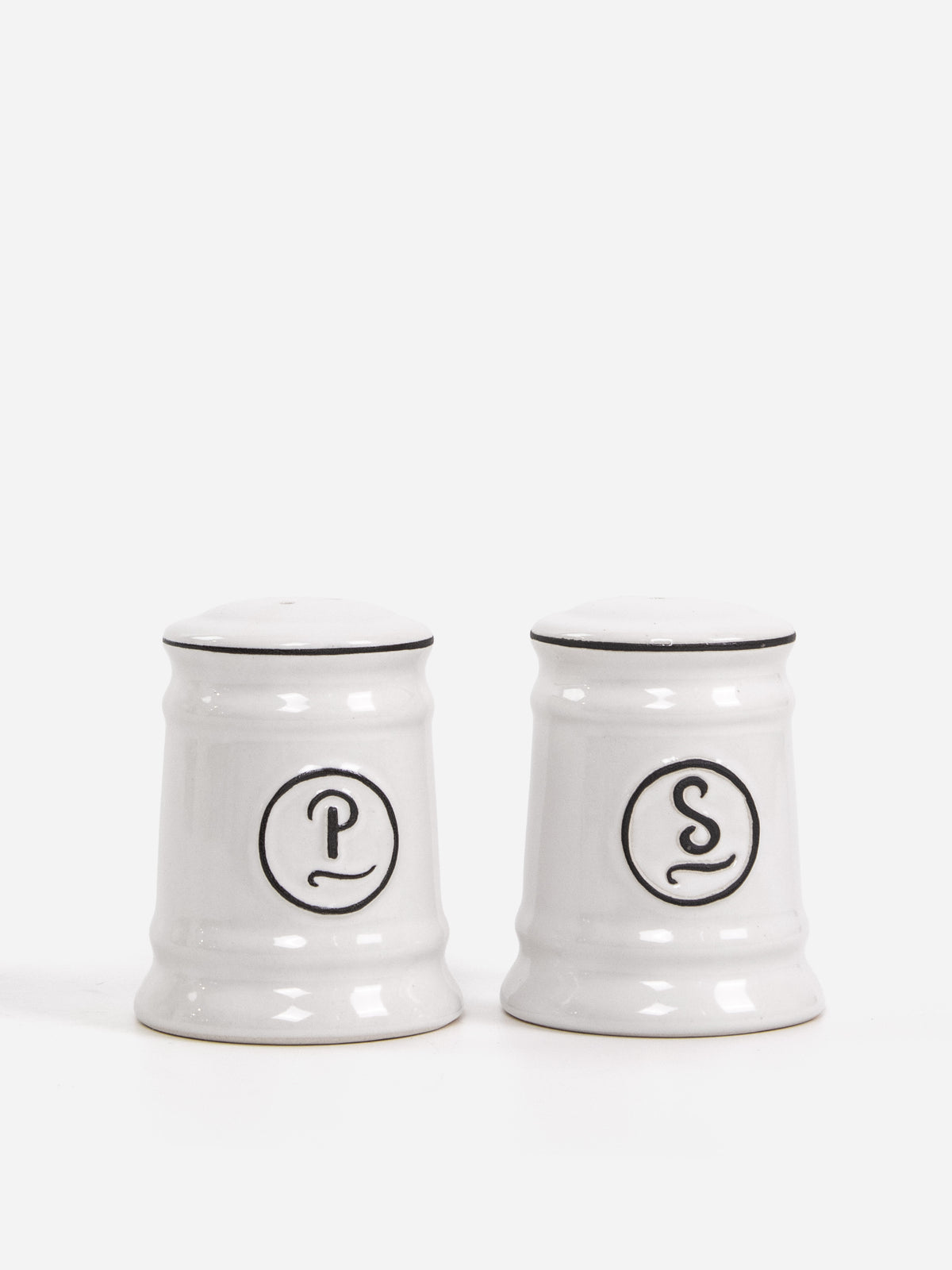 PP White Salt & Pepper Set
