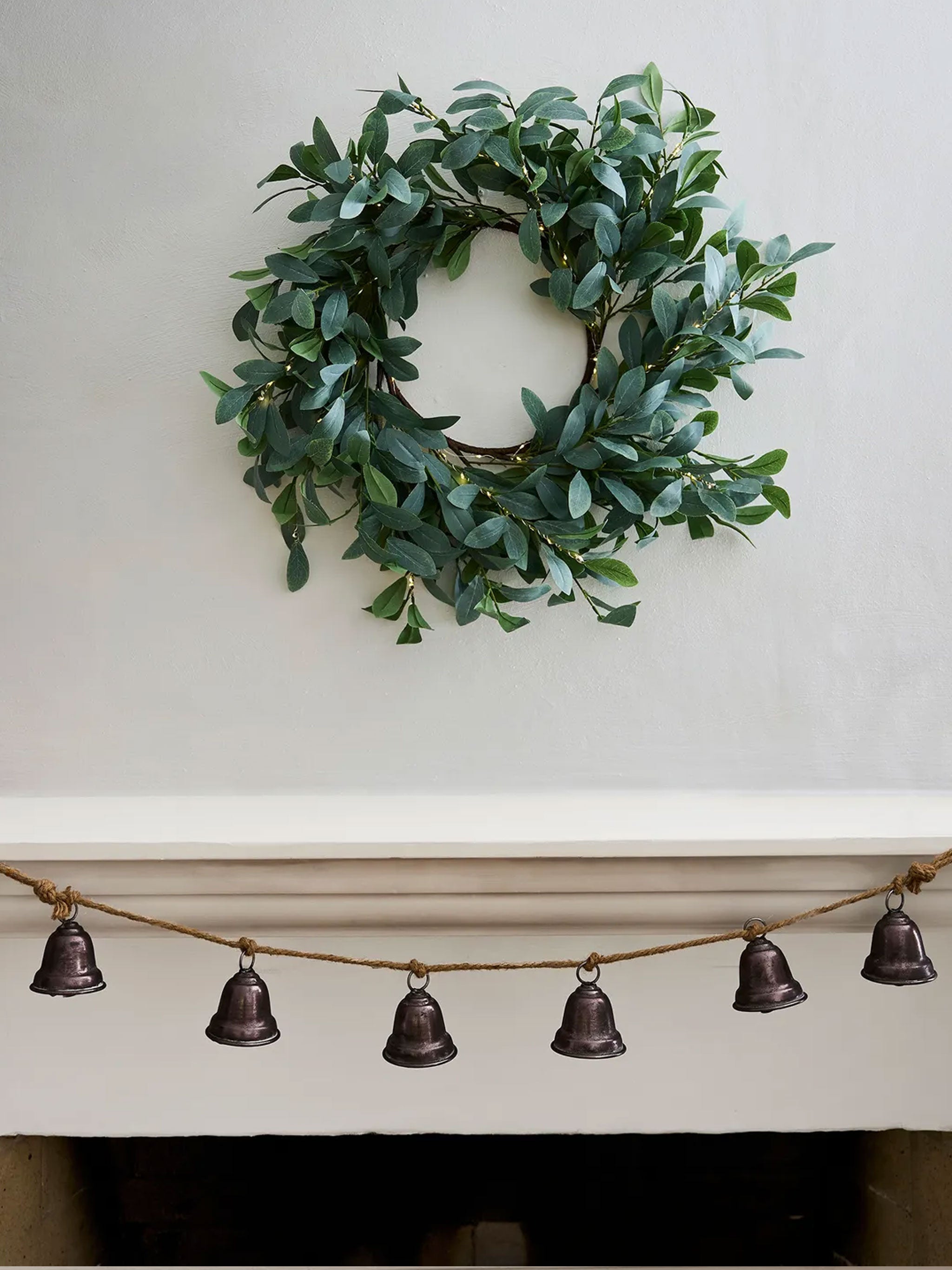 Pewter Bell Garland