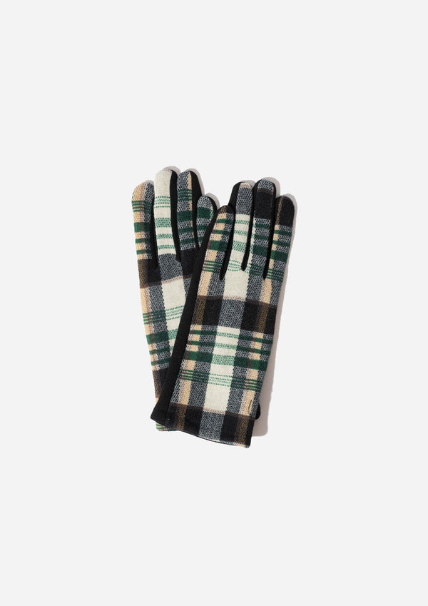 Green Plaid Gloves