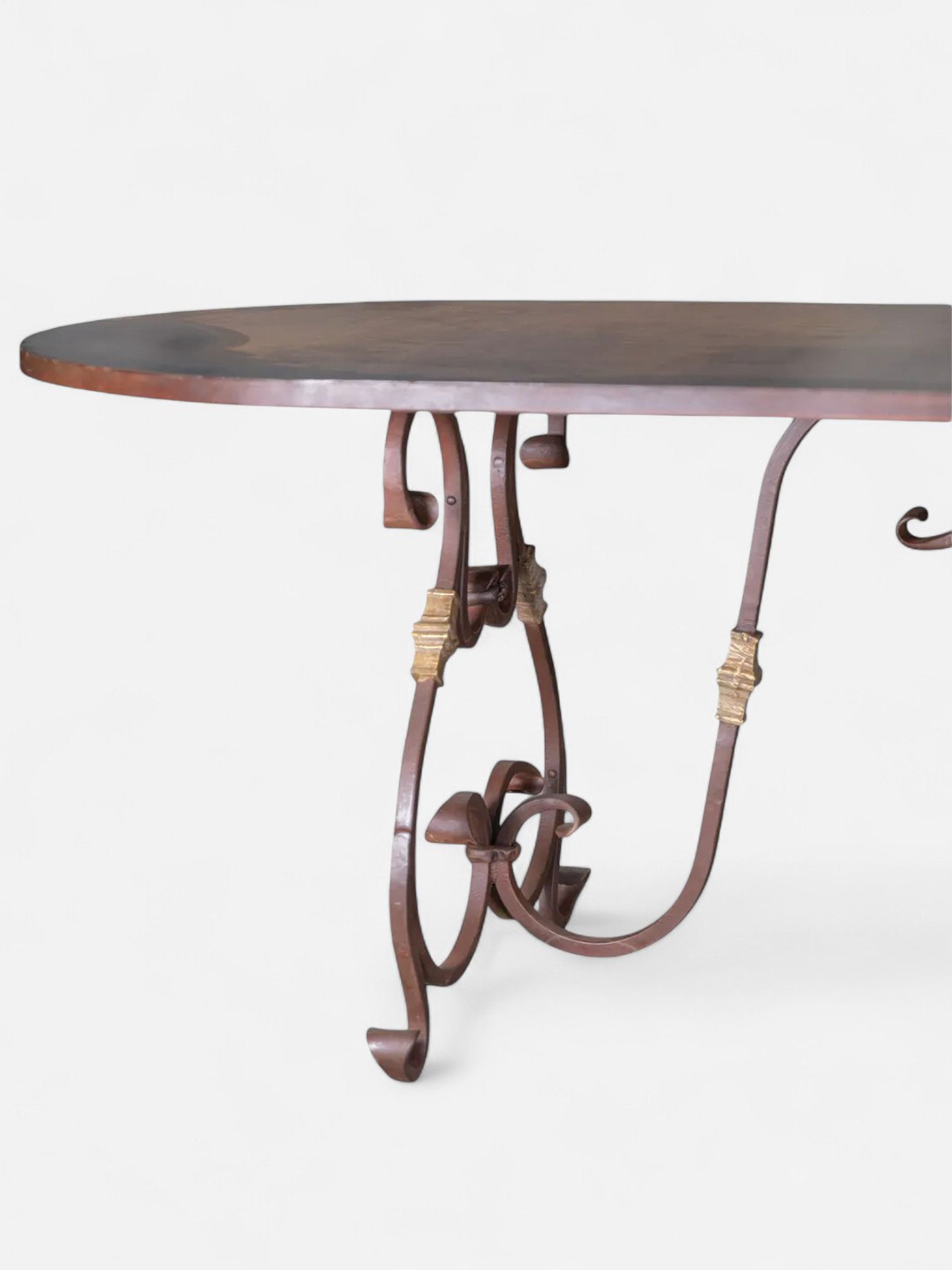 Plasire Iron Table Rustic Finish