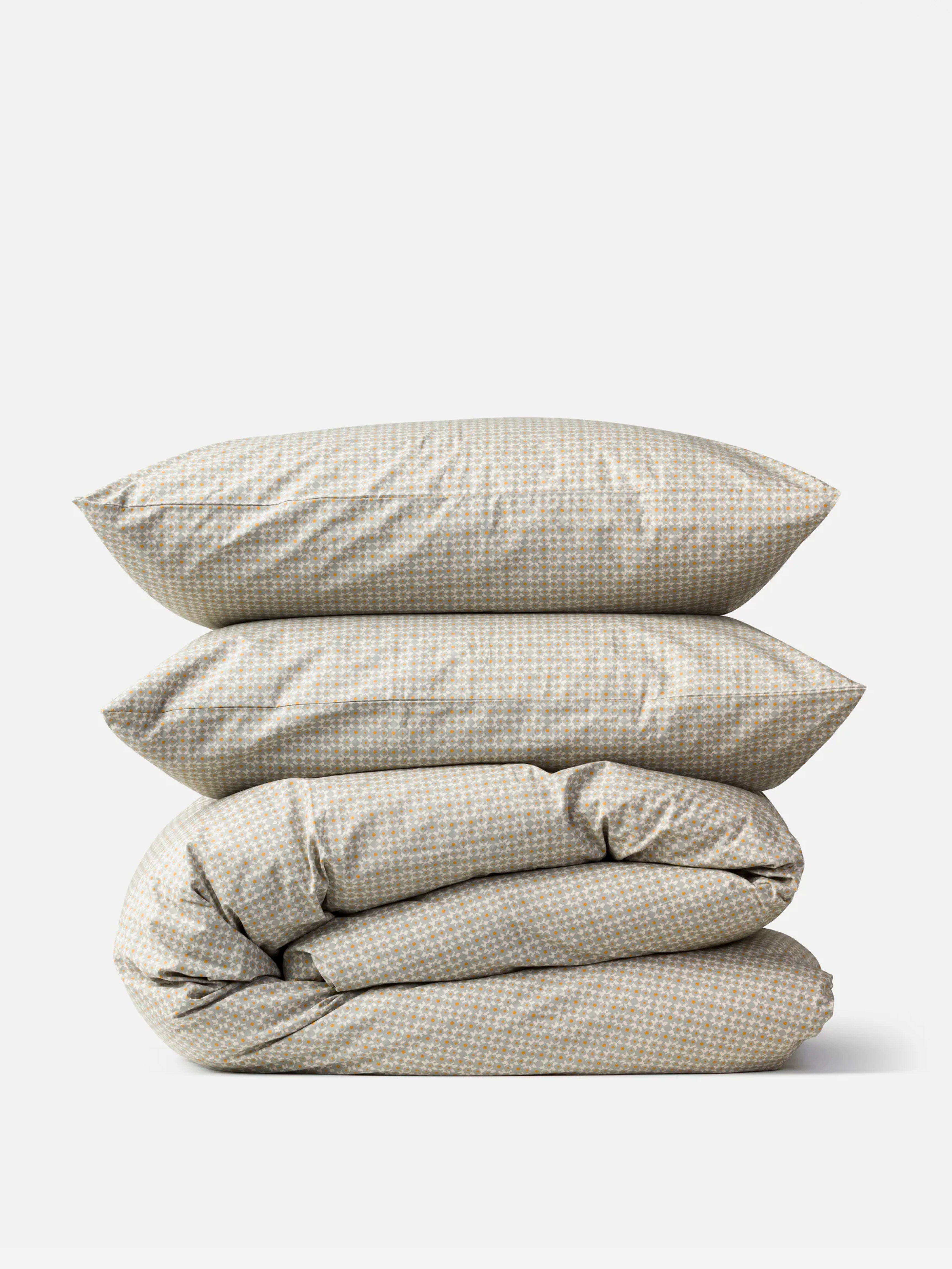 Porto Cloud & Pumpkin Duvet Cover