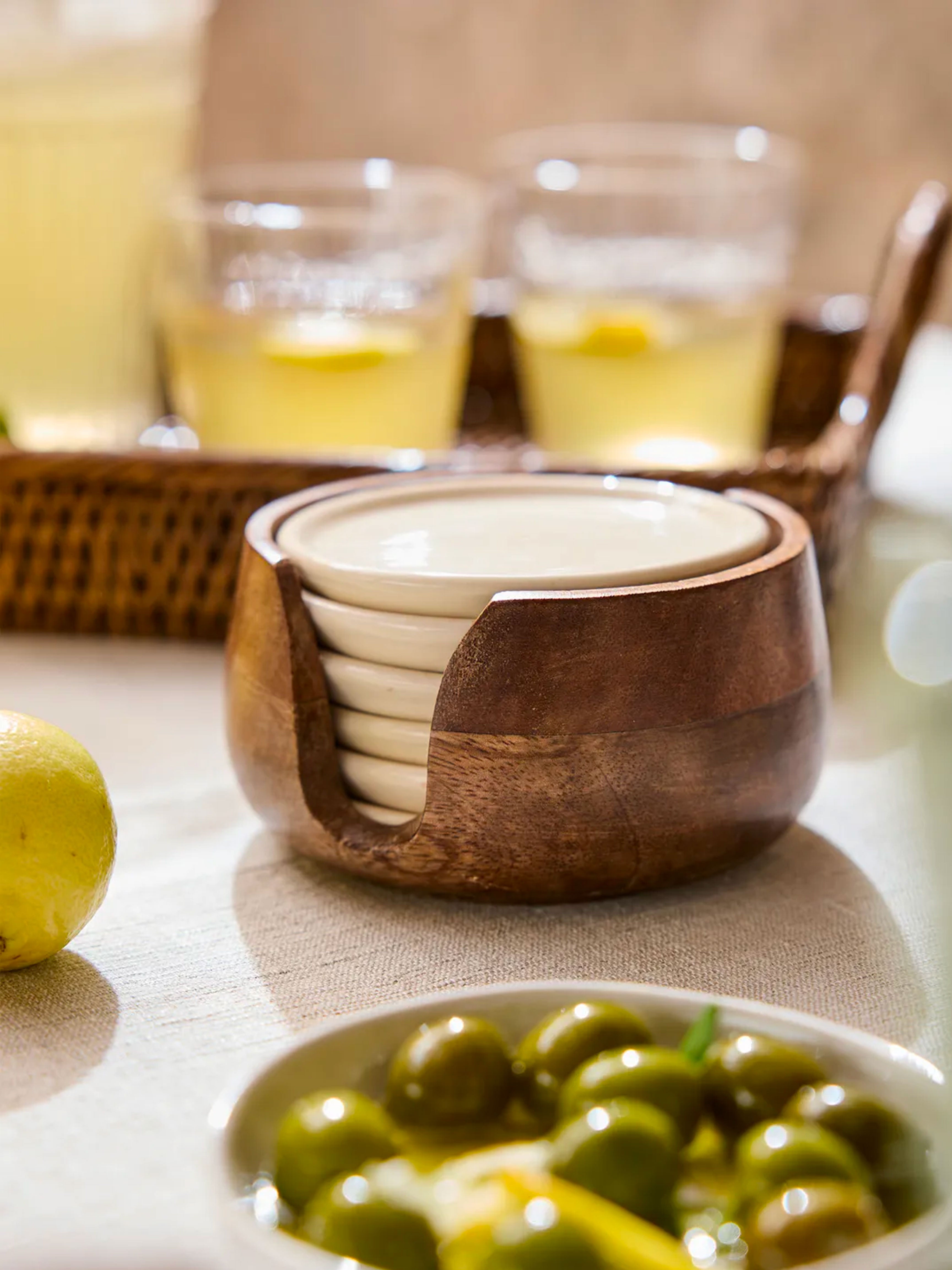 Porto Round Coaster Set