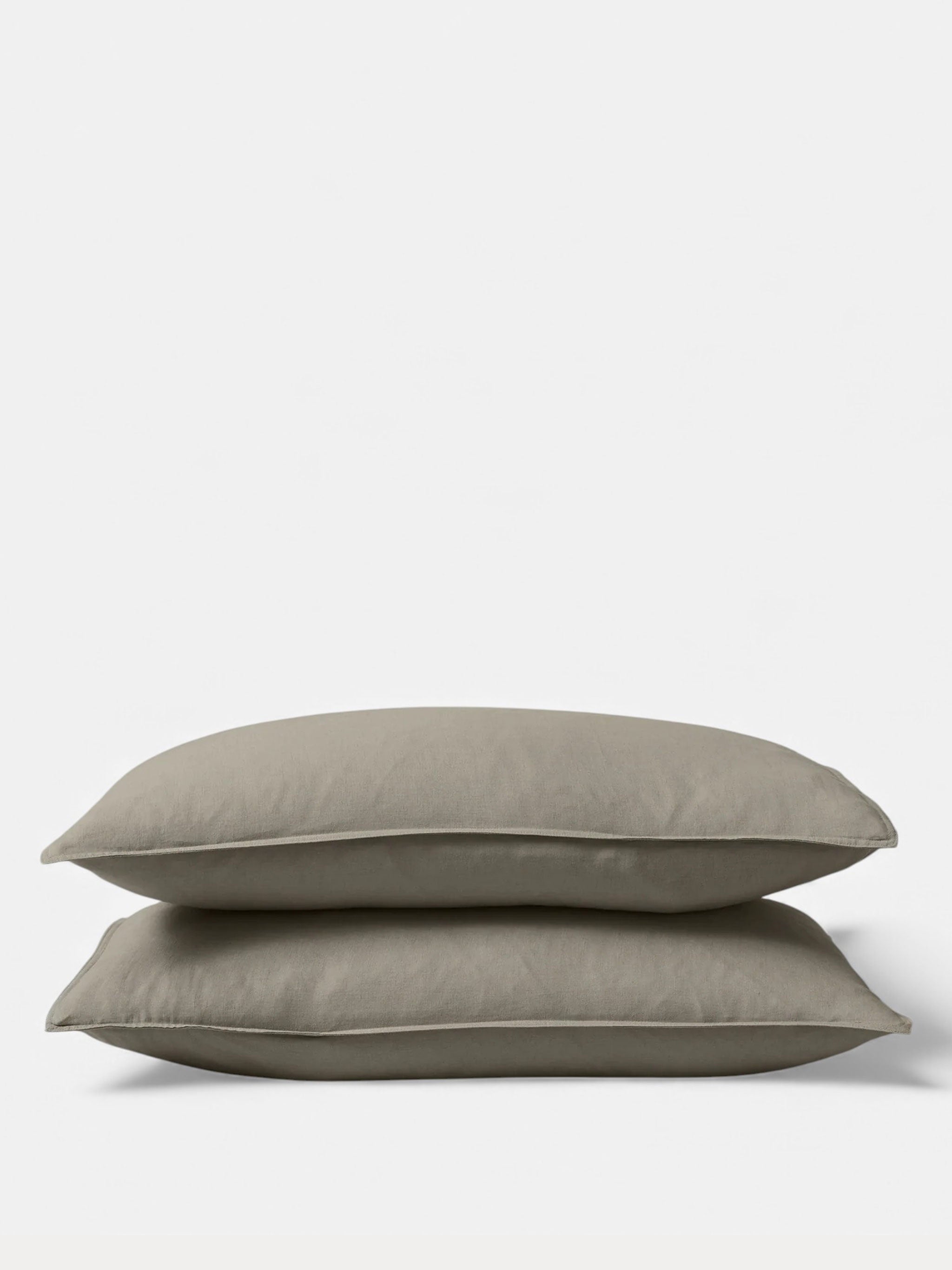 Ravello Pebble Linen Pillowcase Pair