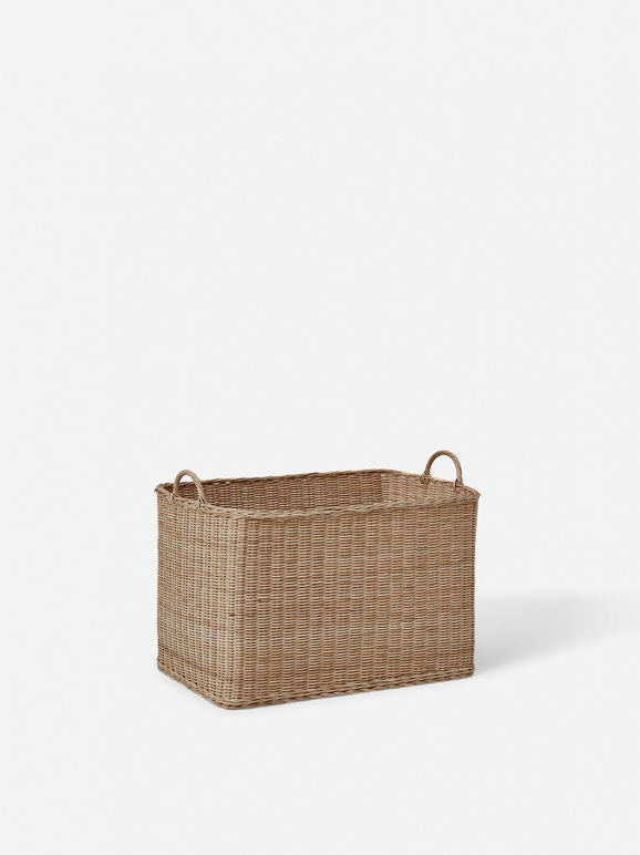 Rectangle Brown Rattan Basket