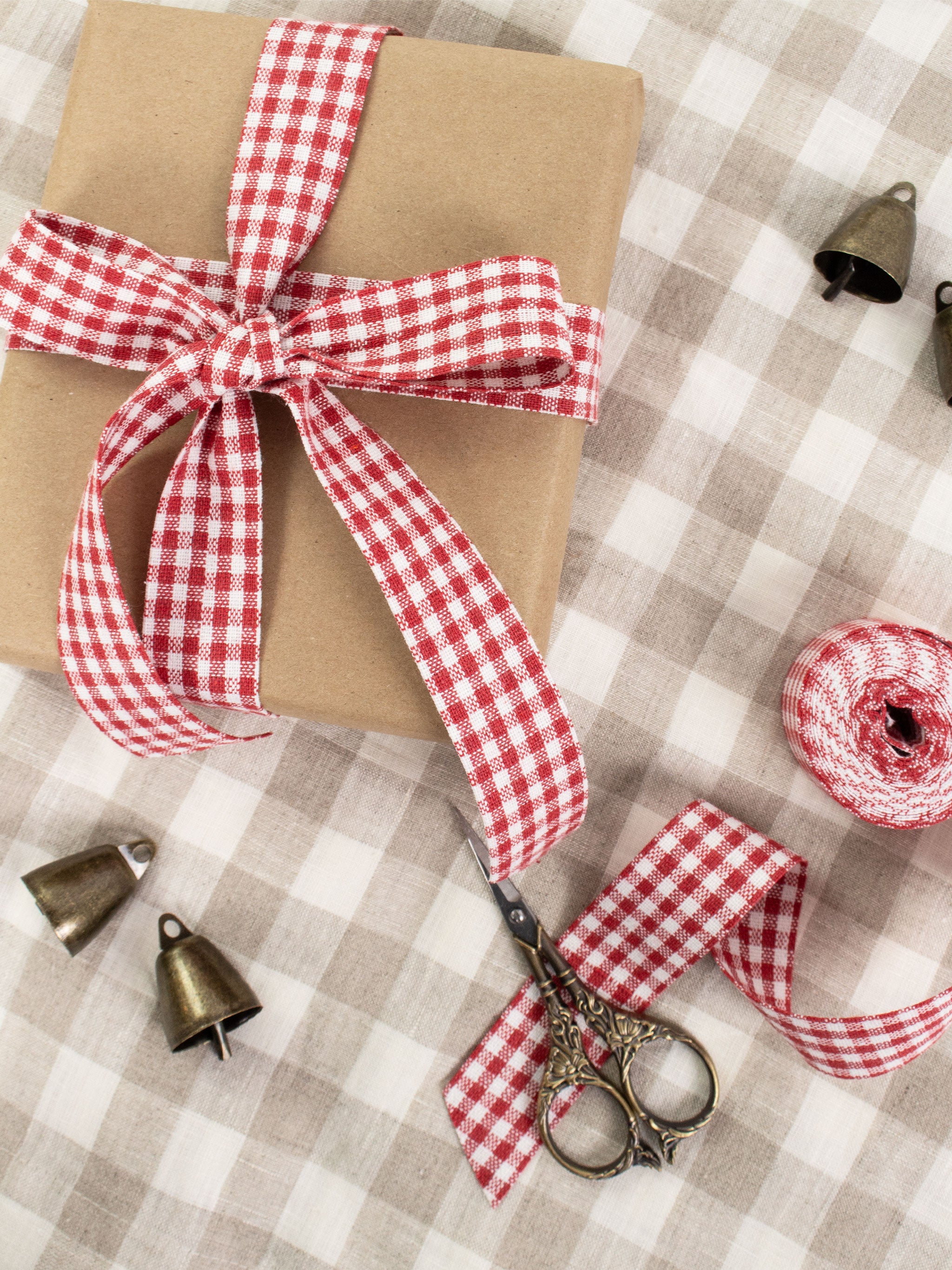 Red Gingham Ribbon