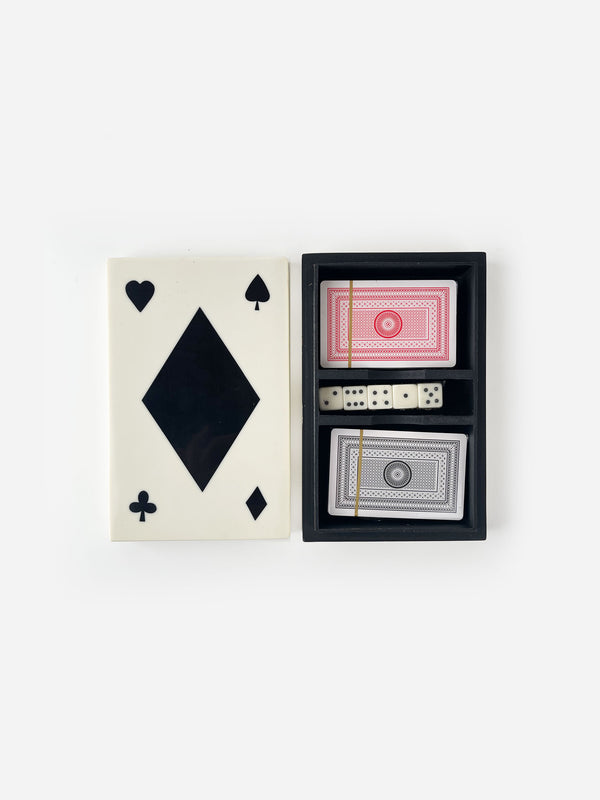 Mateo Double Card Box - White