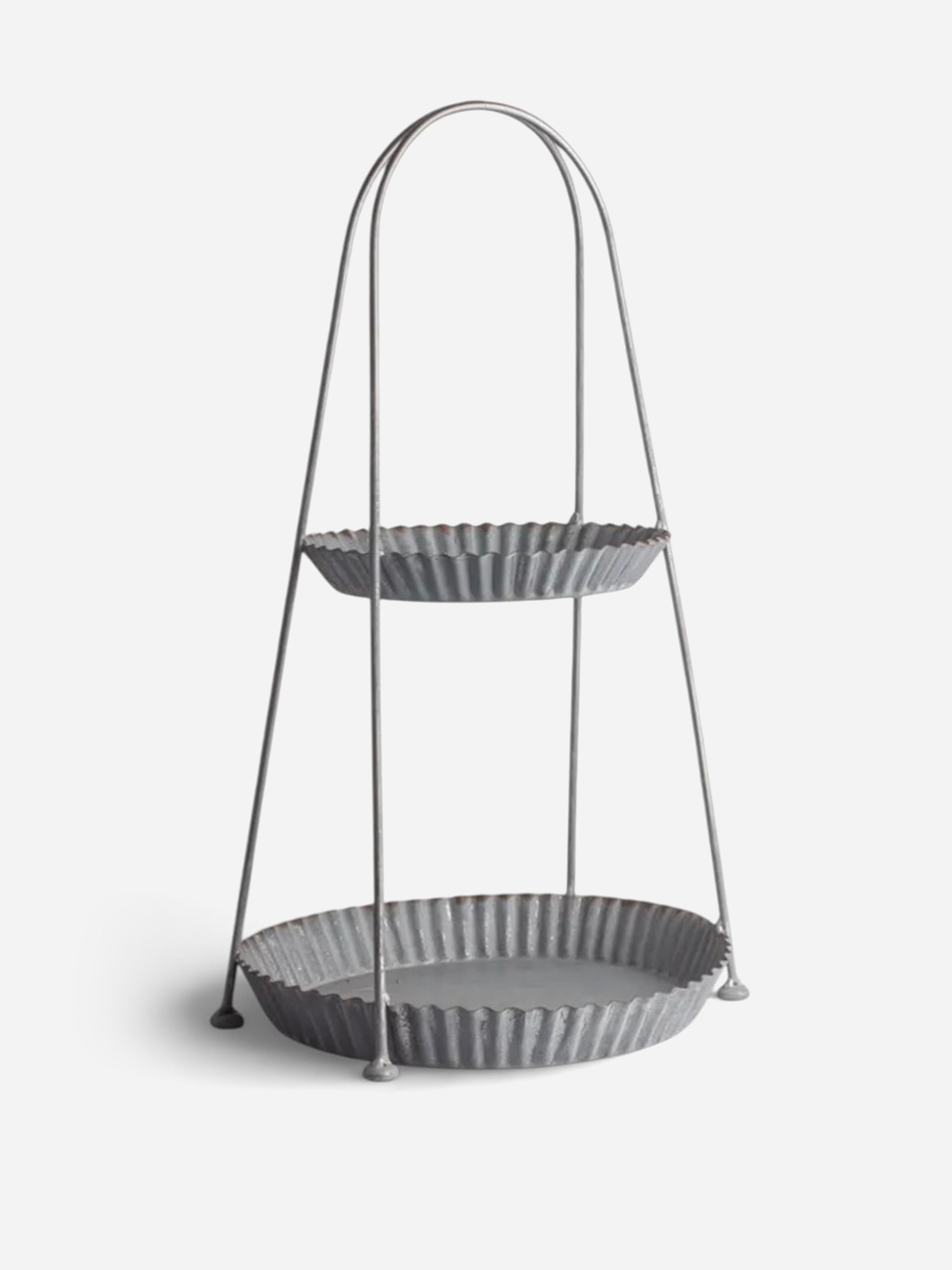 Ripple Mini 2 Tier Sweets Tray