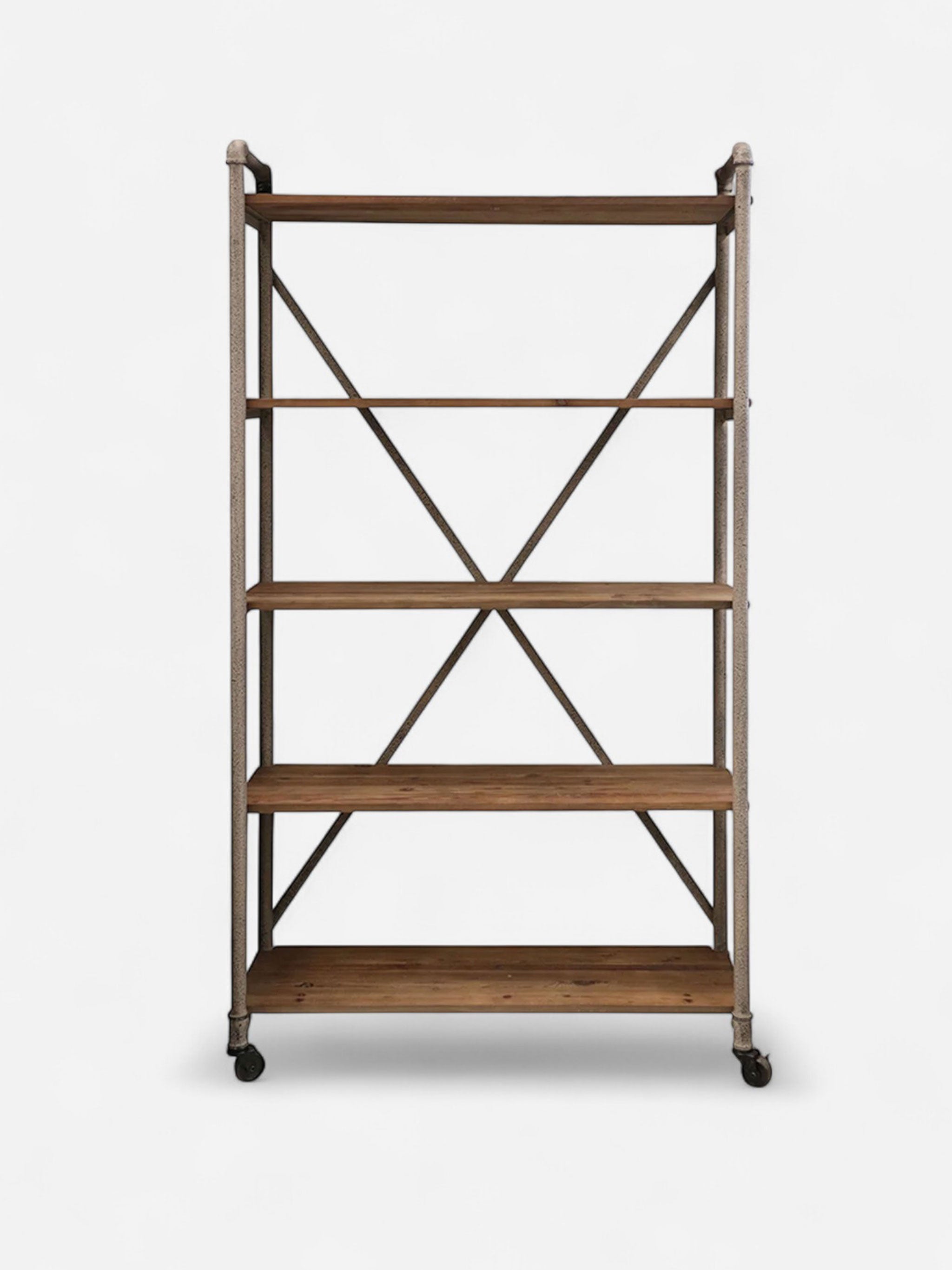 Riveria Industrial Bookcase | Beige