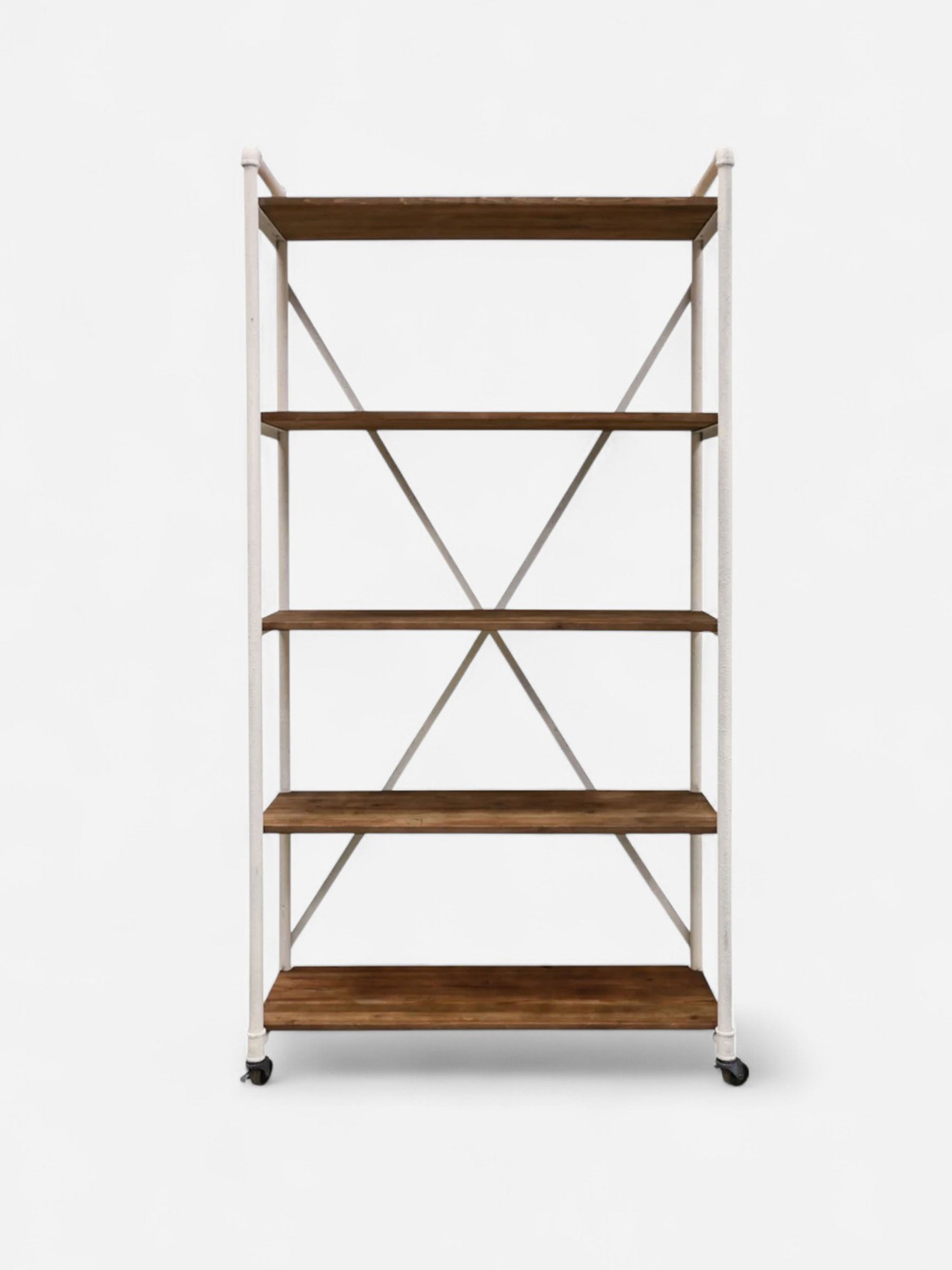 Riveria Industrial Bookcase | White