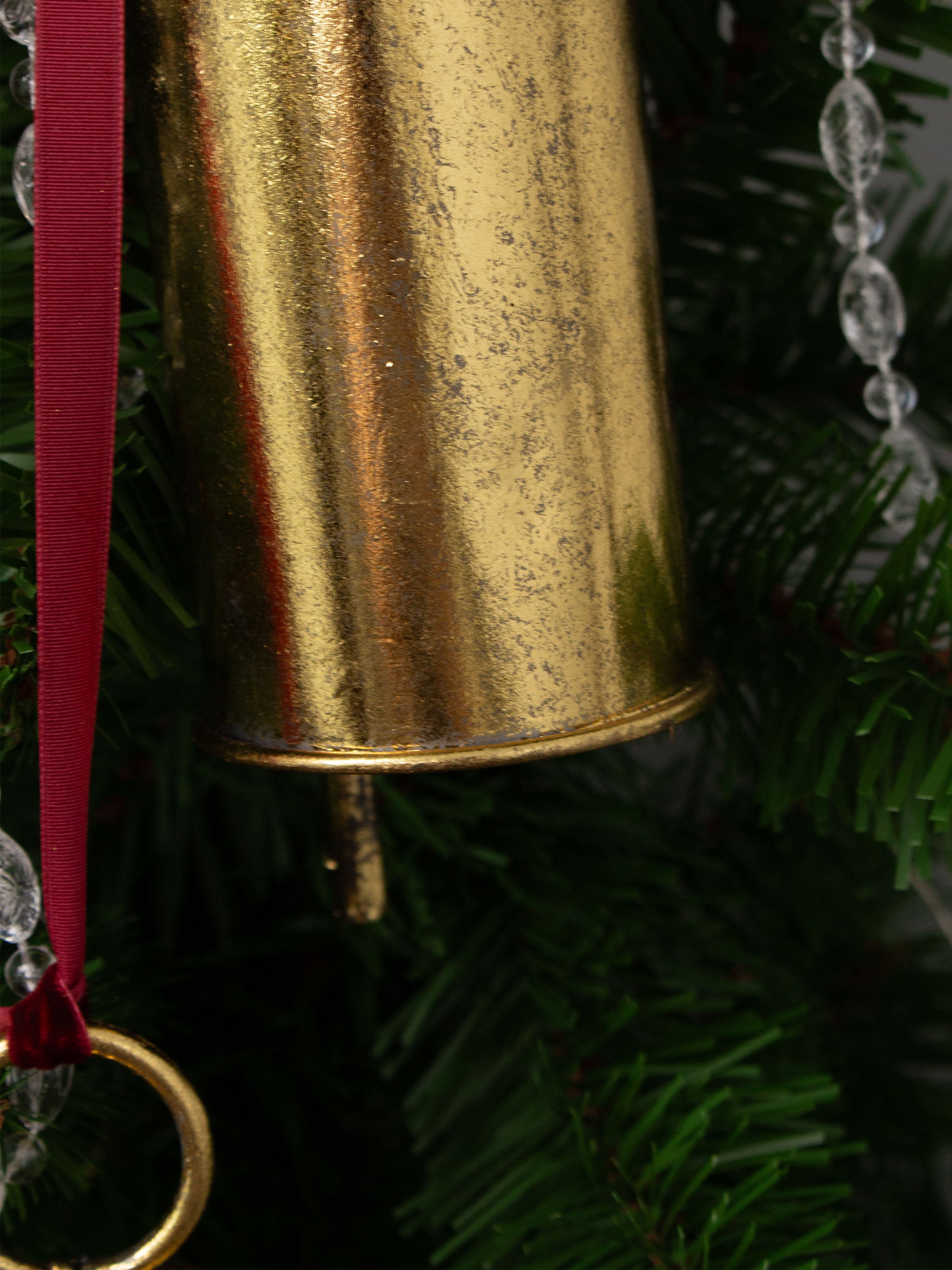 Roselle Narrow Hanging Gold Bells