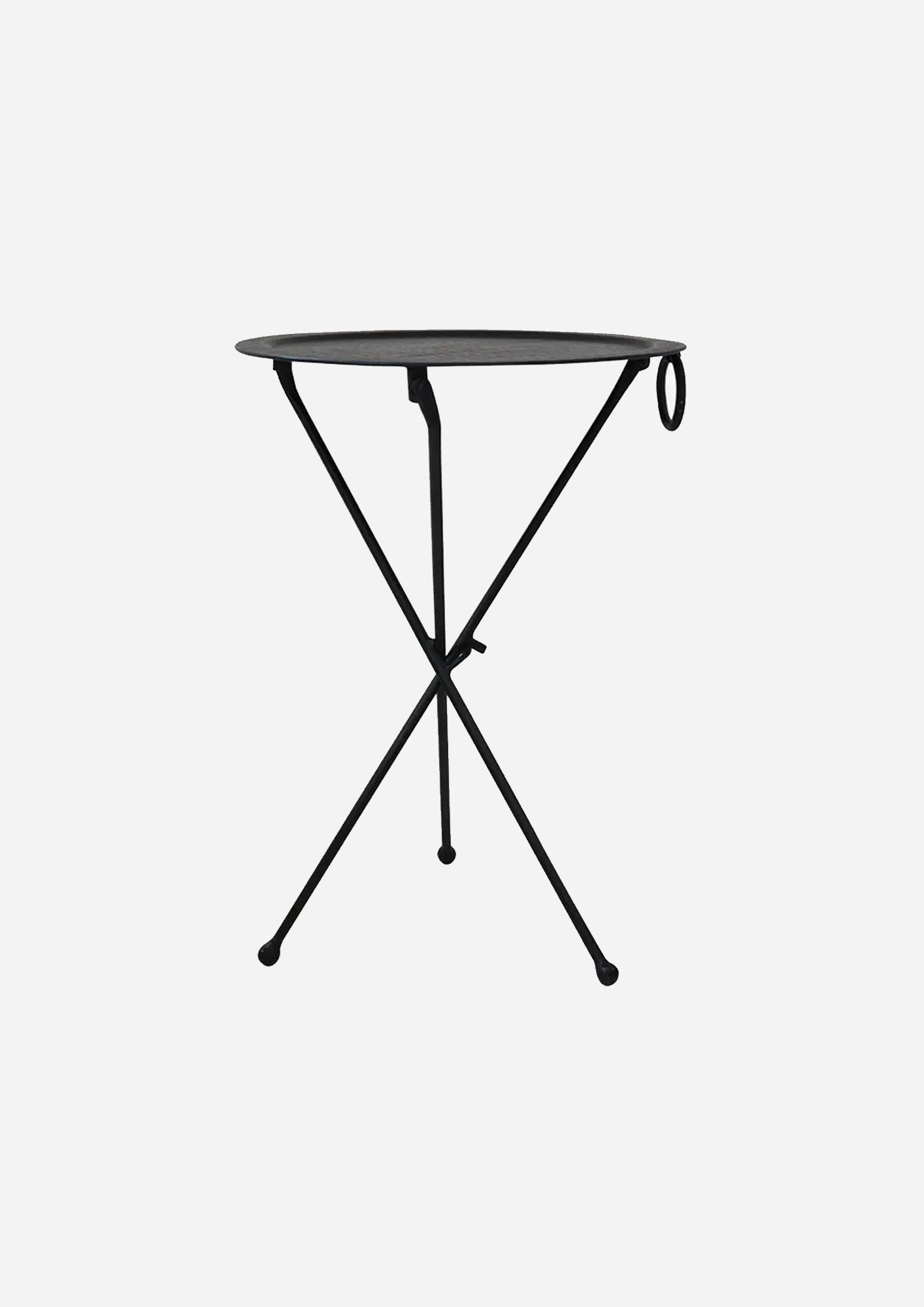 Round Black Atlas Table
