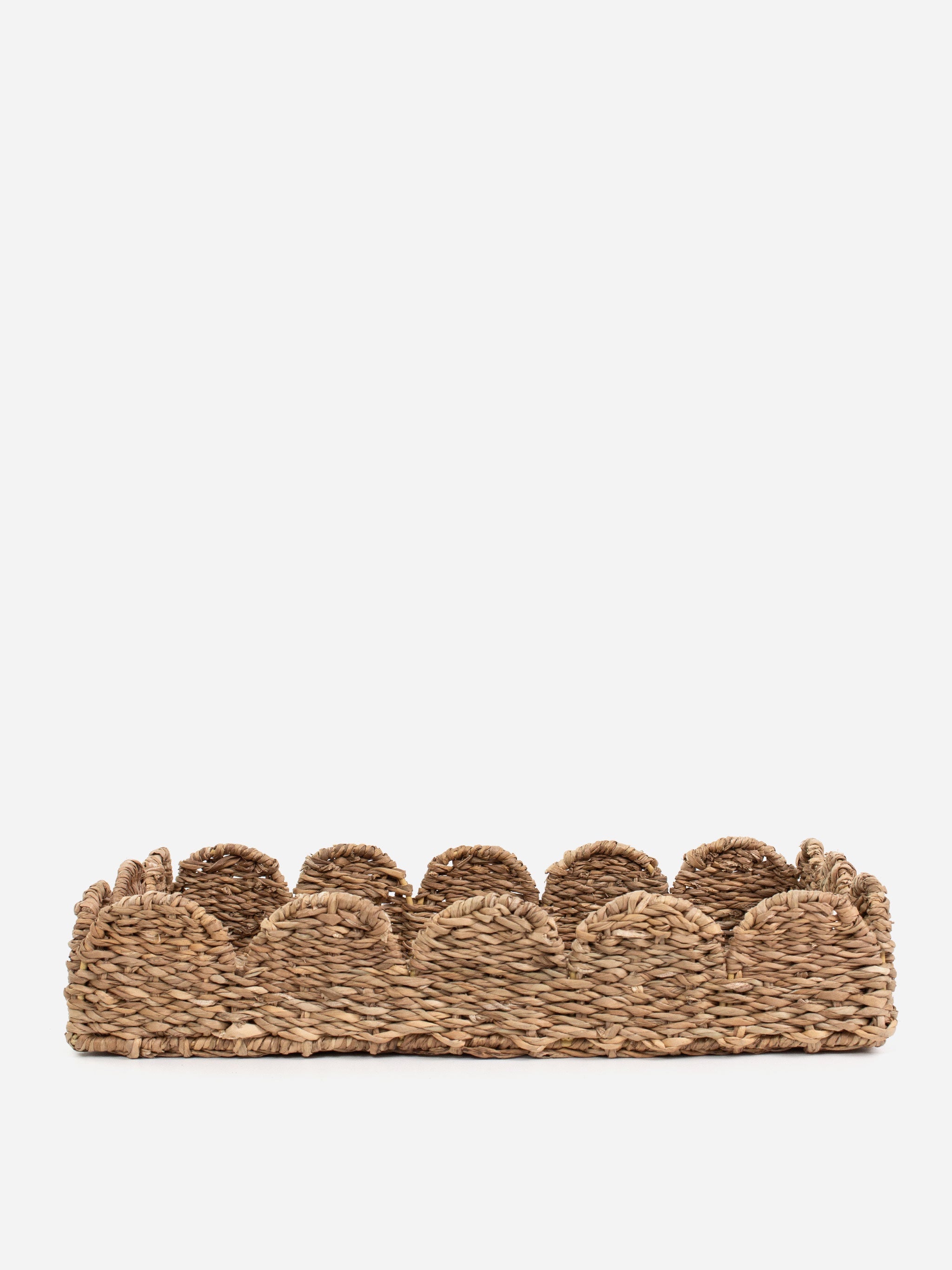 Scalloped Seagrass Rectangle Tray