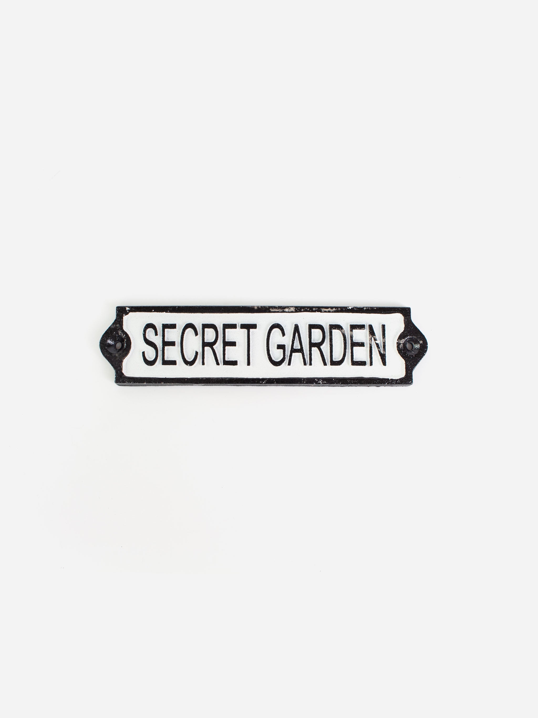Secret Garden Cast Iron Sign