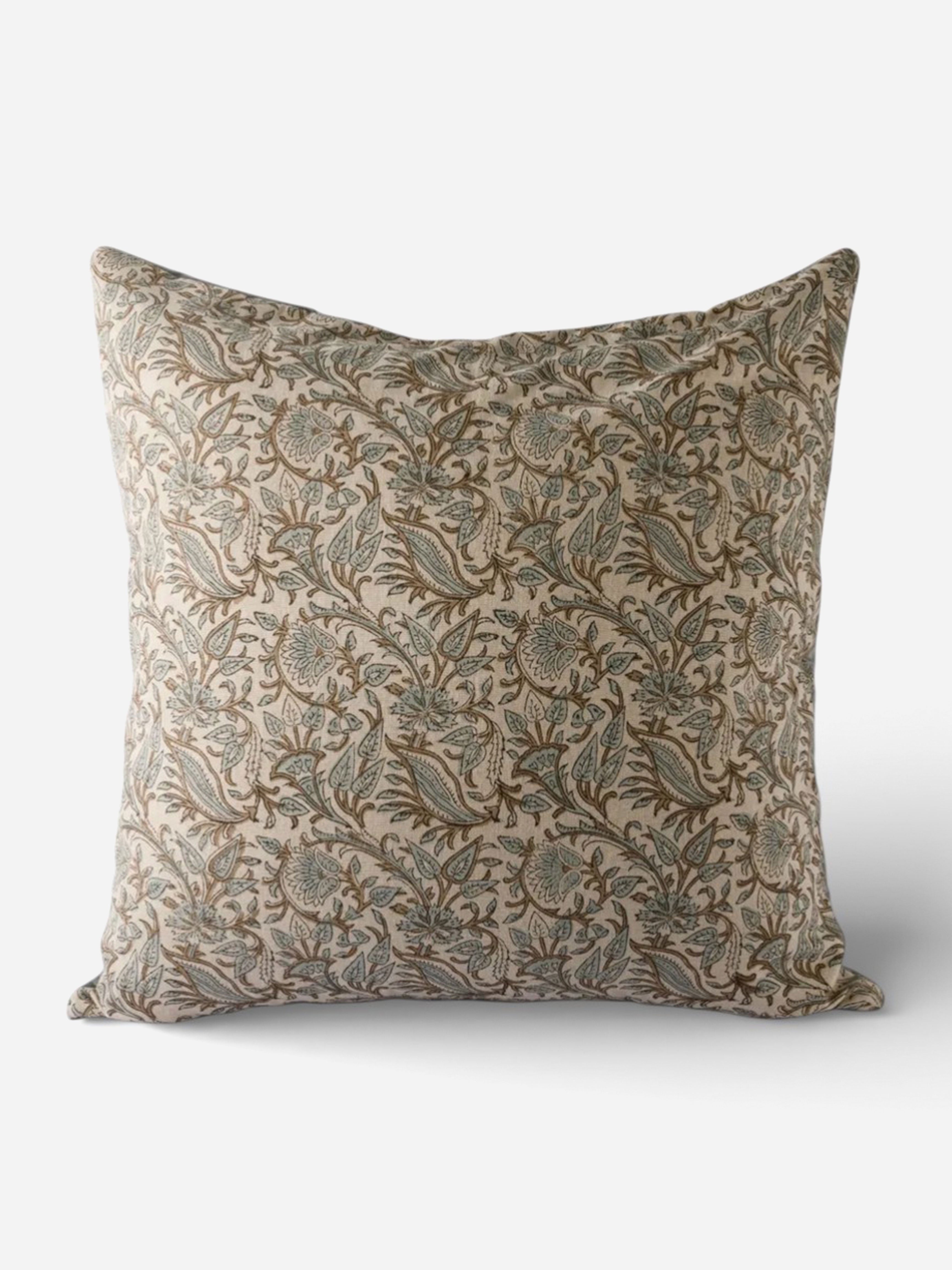 Serena Handblocked Velvet Euro Set