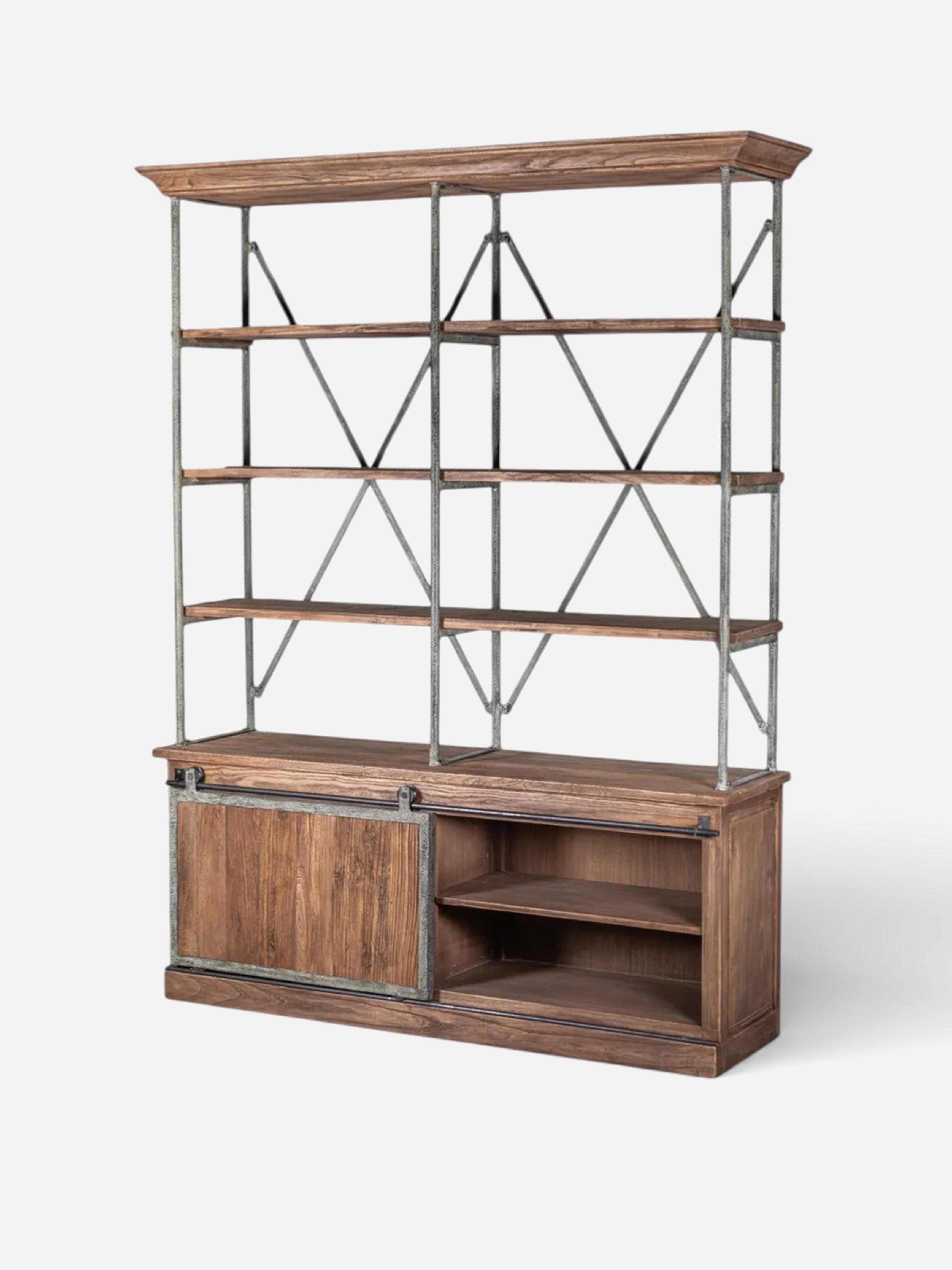 Sliding Door Bookshelf