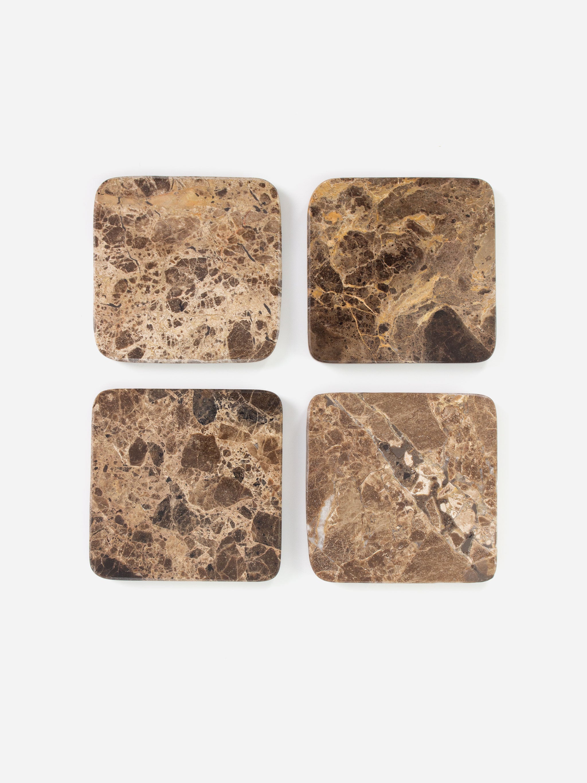 Travertine Coaster Set