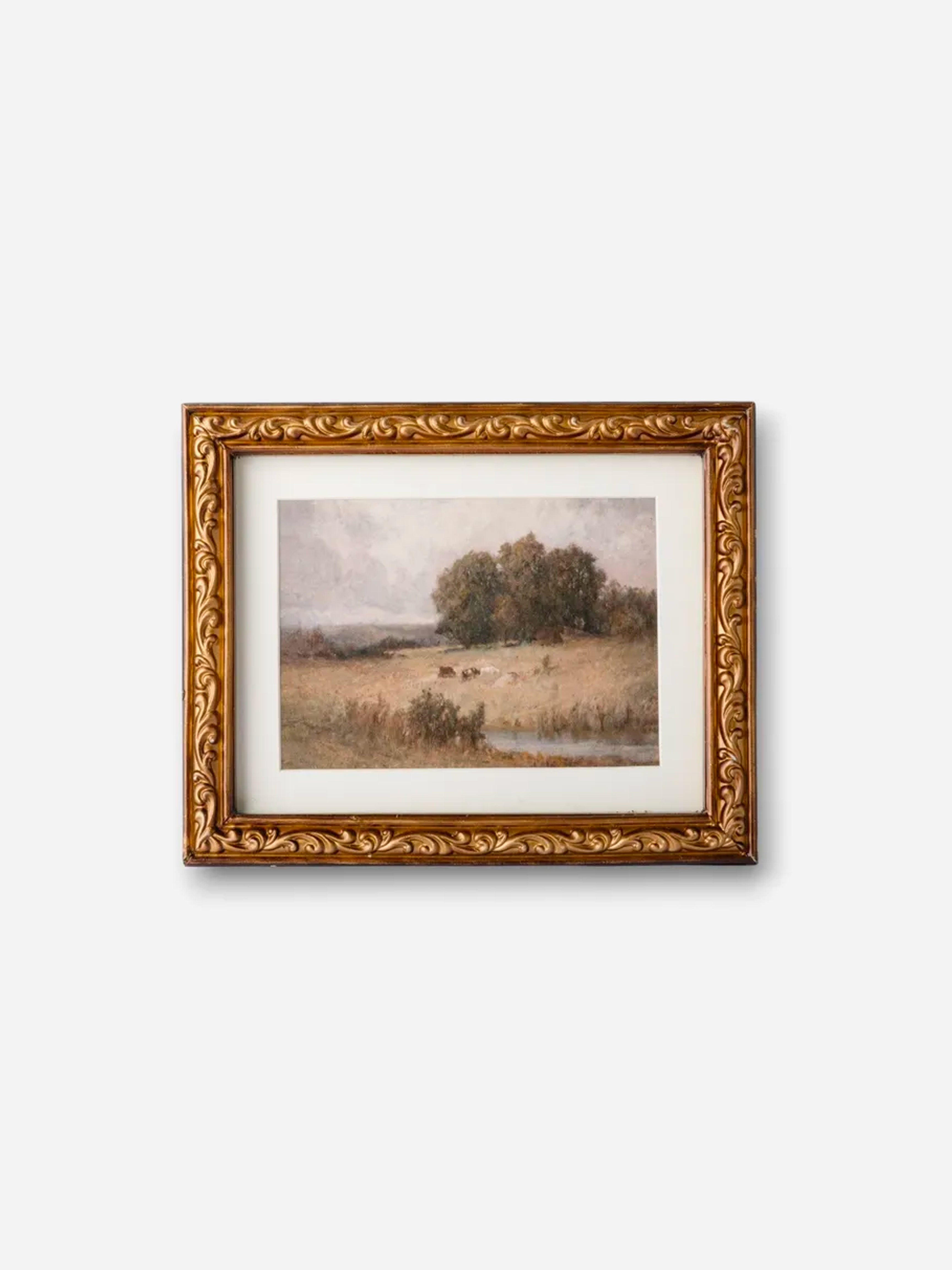 Vintage Rural Landscape Wall Art