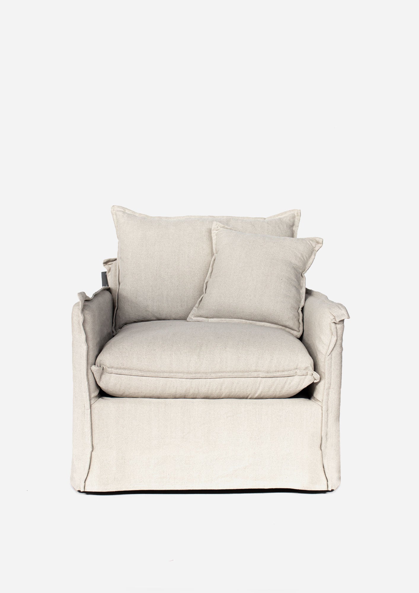 Wallace Armchair | Salt & Pepper