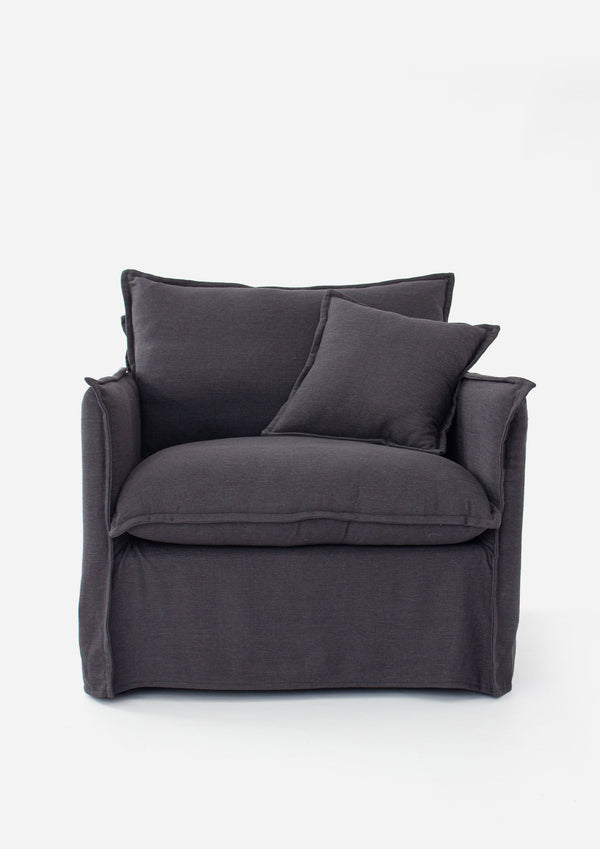 Wallace Armchair - Charcoal