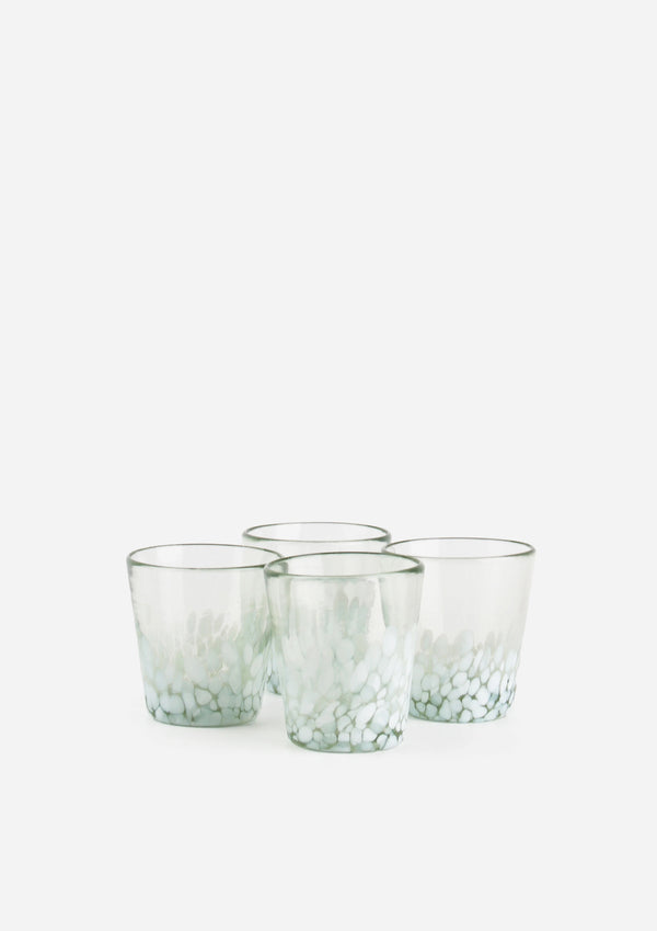 White Confetti Cocktail Glass