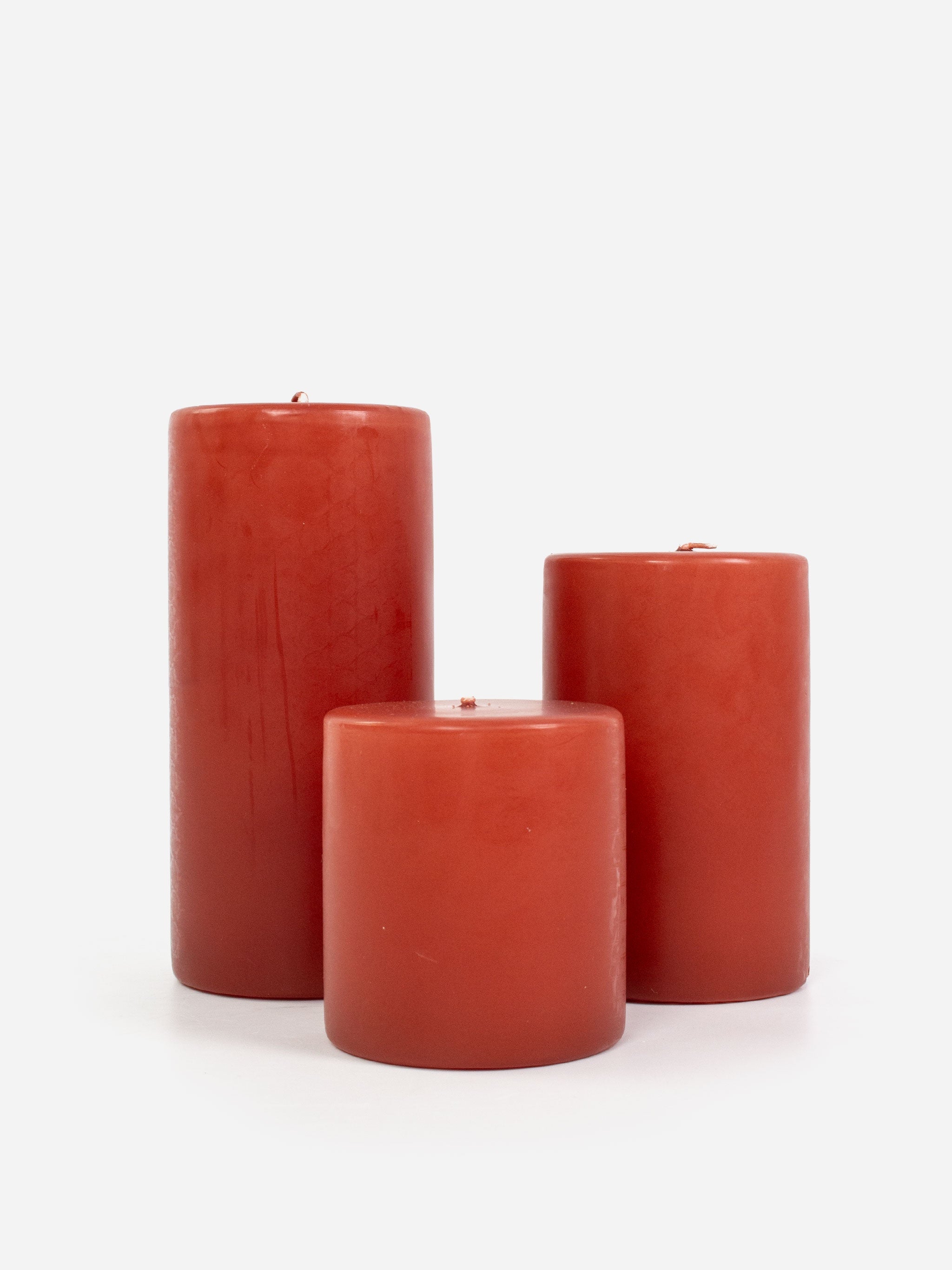 Wide Terracotta Pillar Candle