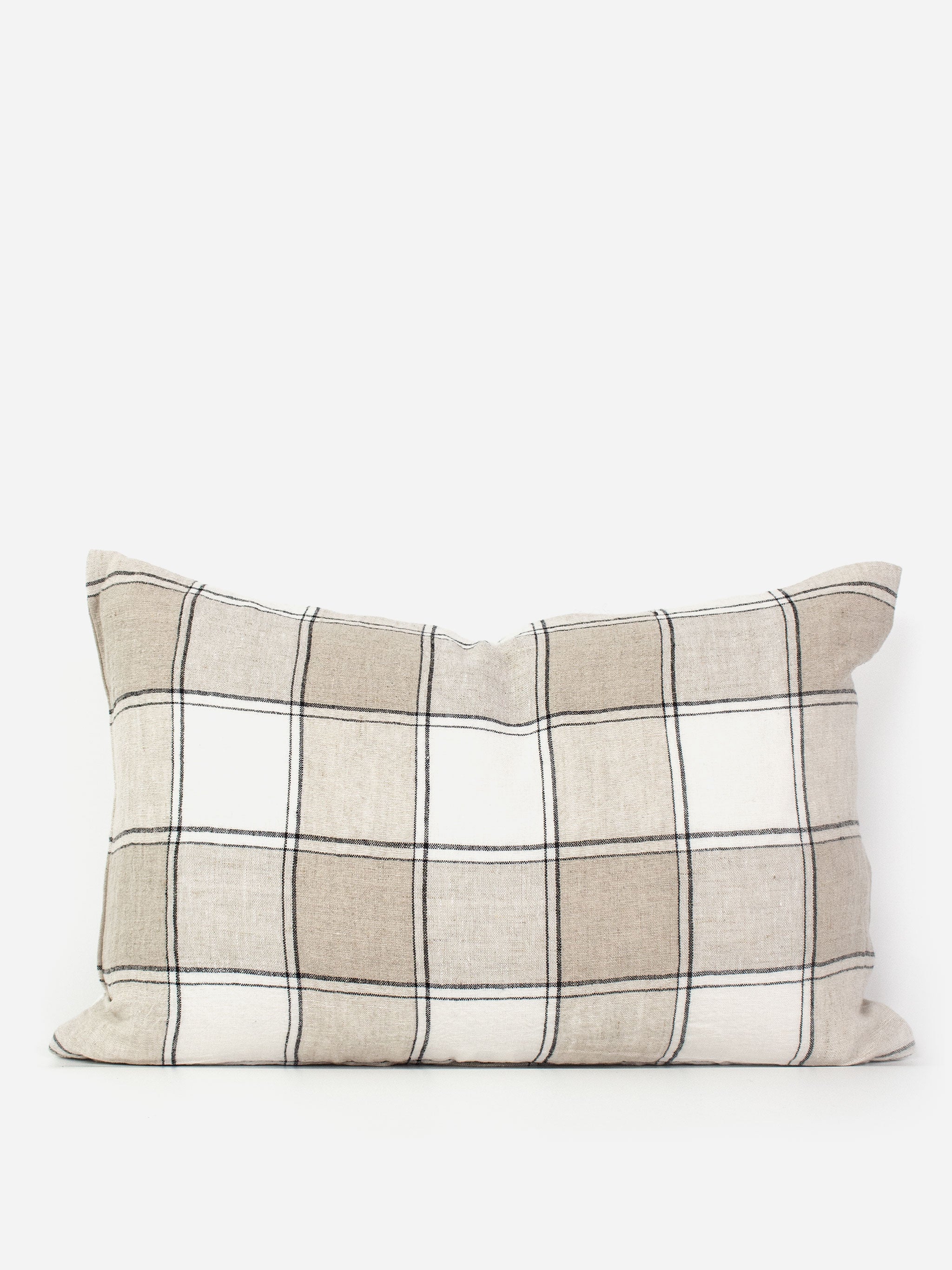 Witten Plaid Lumbar Cushion Cover