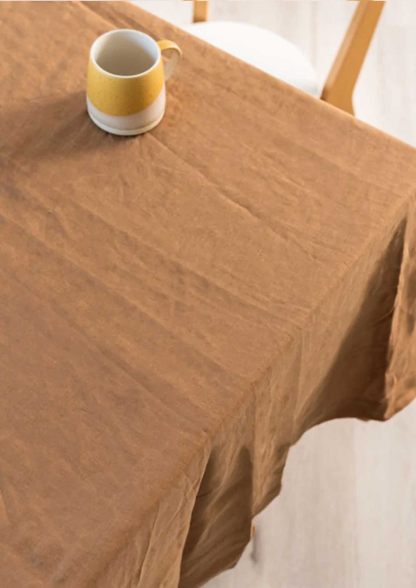 French Flax Linen Tablecloth