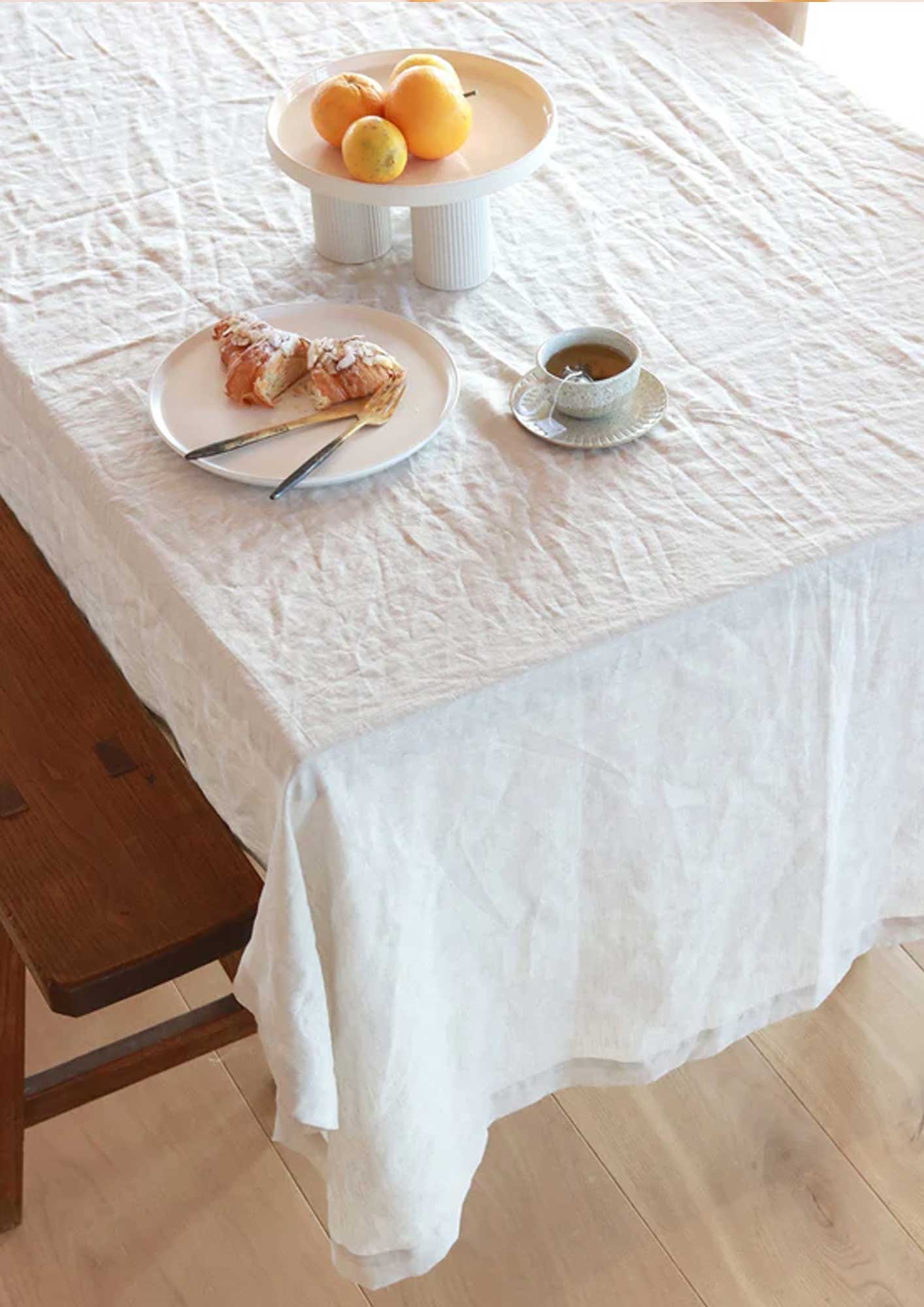 French Flax Linen Tablecloth